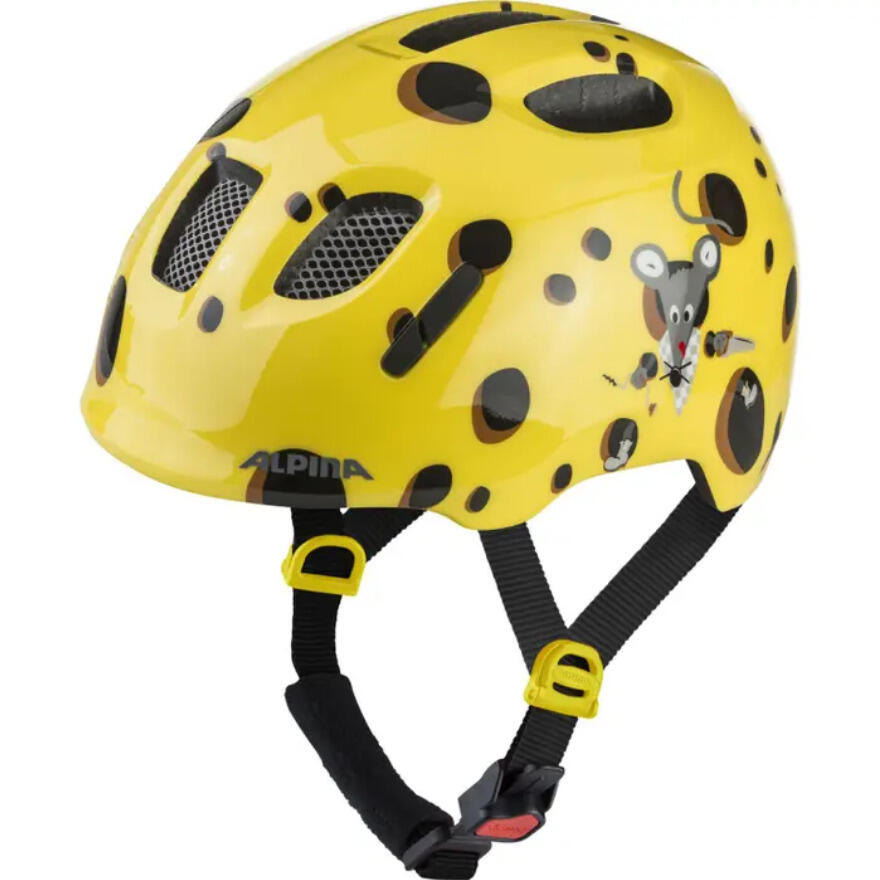 Kask dziecięcy Ximo 2, żółty gouda z połyskiem