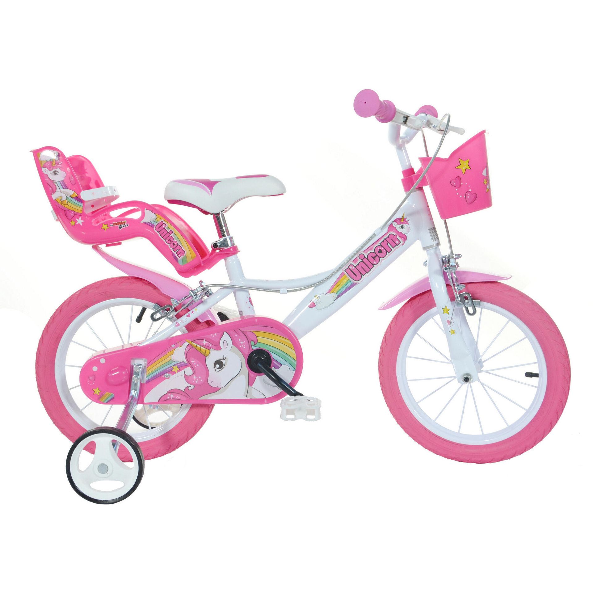 Dino Bikes, Unicorn, Rower dziecięcy, różowy, 14