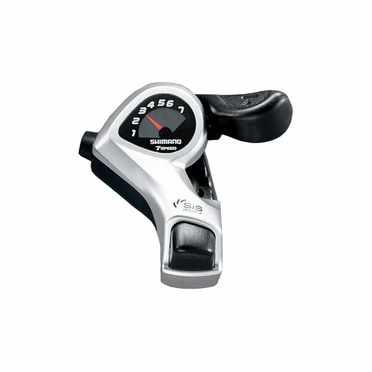 Shimano Shimano Tourney SL-TX50 Dźwignia sterowana kciukiem 7-rz. prawa, black/silver 2020 Klamkomanetki prawe E-SLTX50R7AT