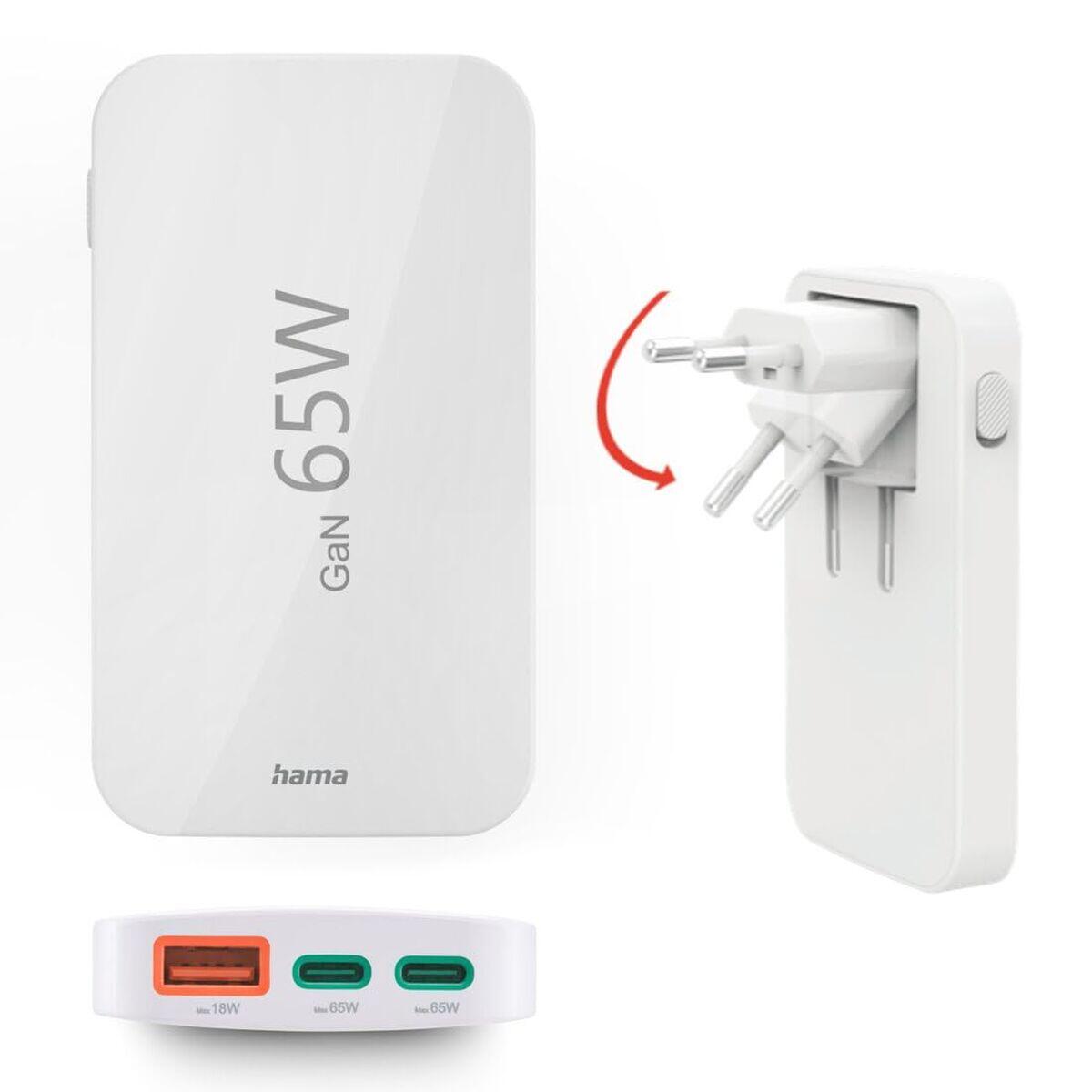 Hama GaN 65W 2 x USB-C 1 x USB-A B