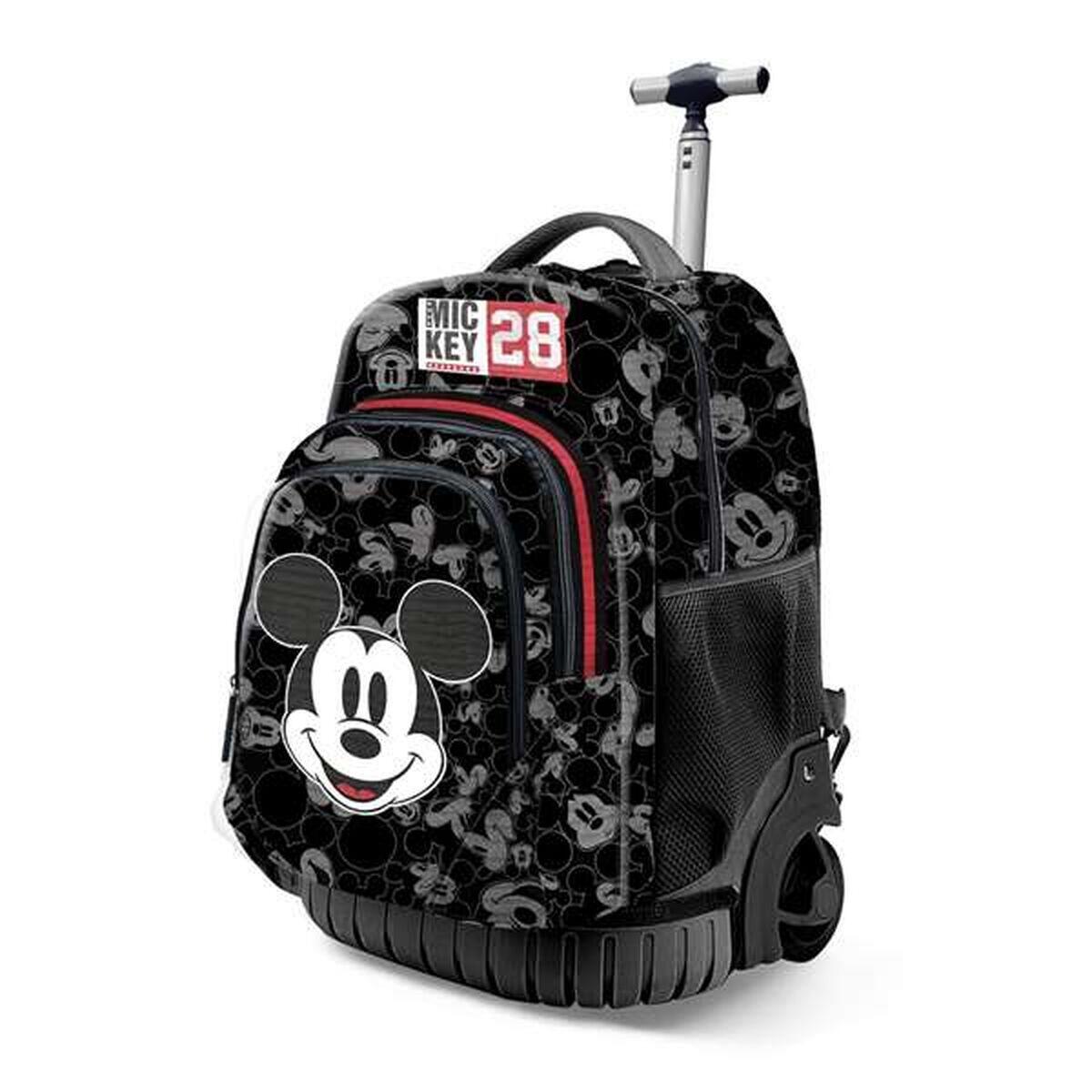 Disney Mickey Mouse Year Fan GTS plecak na kółkach, czarny, 32 x 47 cm, pojemność 30 l, Czarna Myszka Miki, Jeden rozmiar, Plecak na kółkach FAN GTS