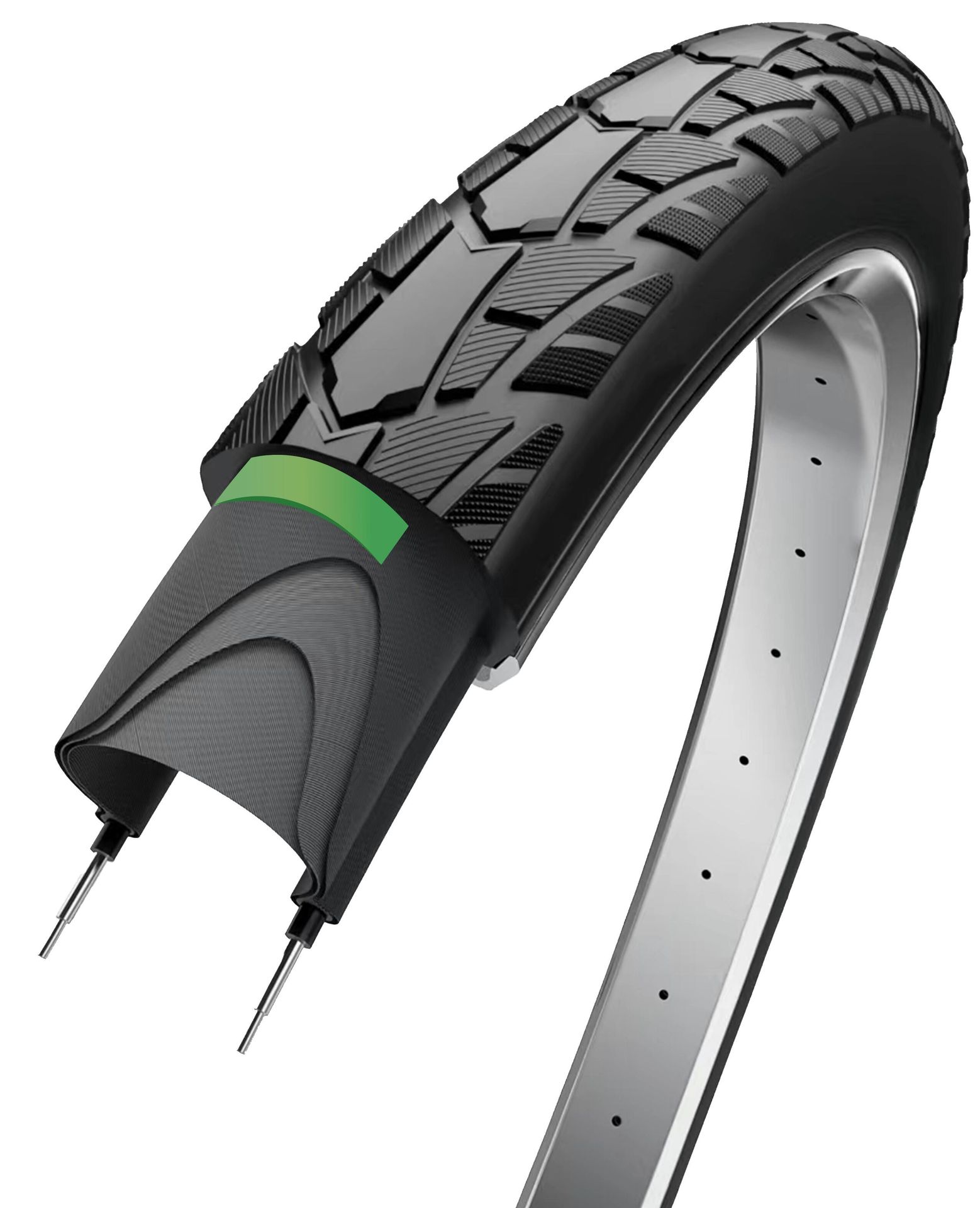 Opona Edge Performance Protect 28 x 1,40 (37-622) czarna z odblaskowym pasem