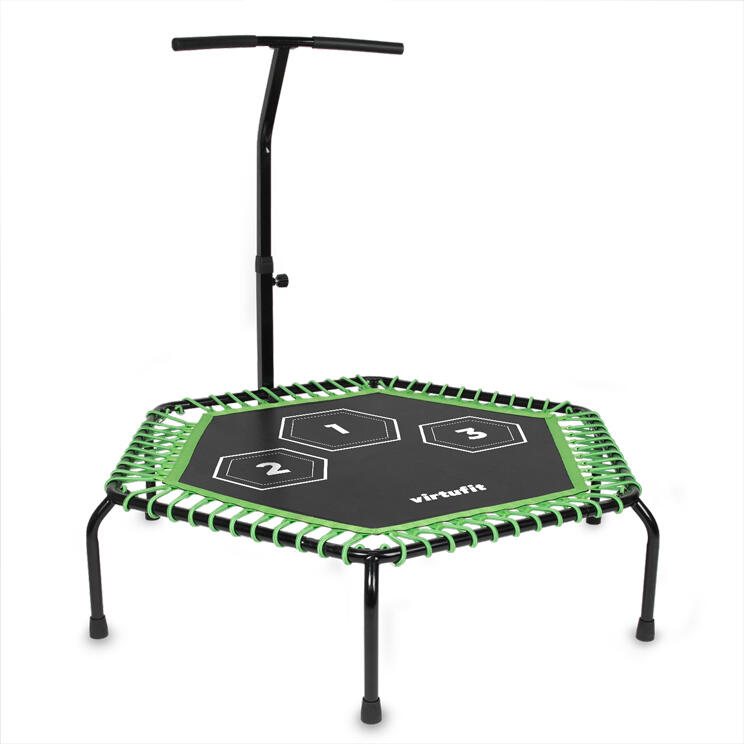 VIRTUFIT Trampolina fitness Pro 127 cm z uchwytem regulowanym do ćwiczeń 150 kg