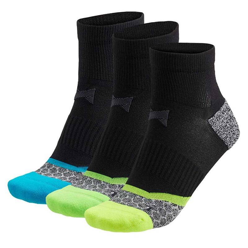 Skarpety do biegania Xtreme, 3 par, Multi czarny