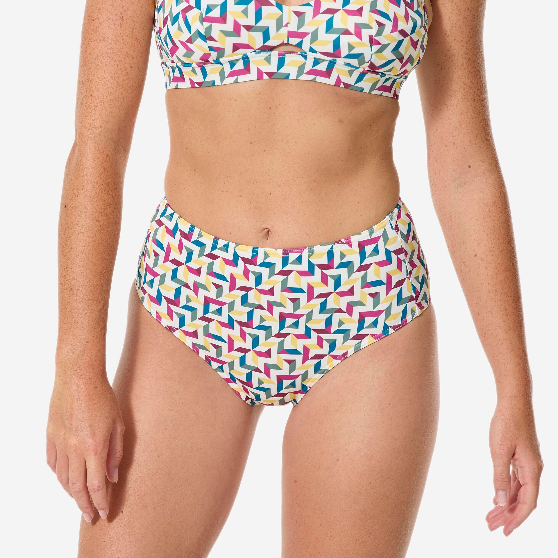 Dół kostiumu kąpielowego surfingowego damski Decathlon Romi Mosaic