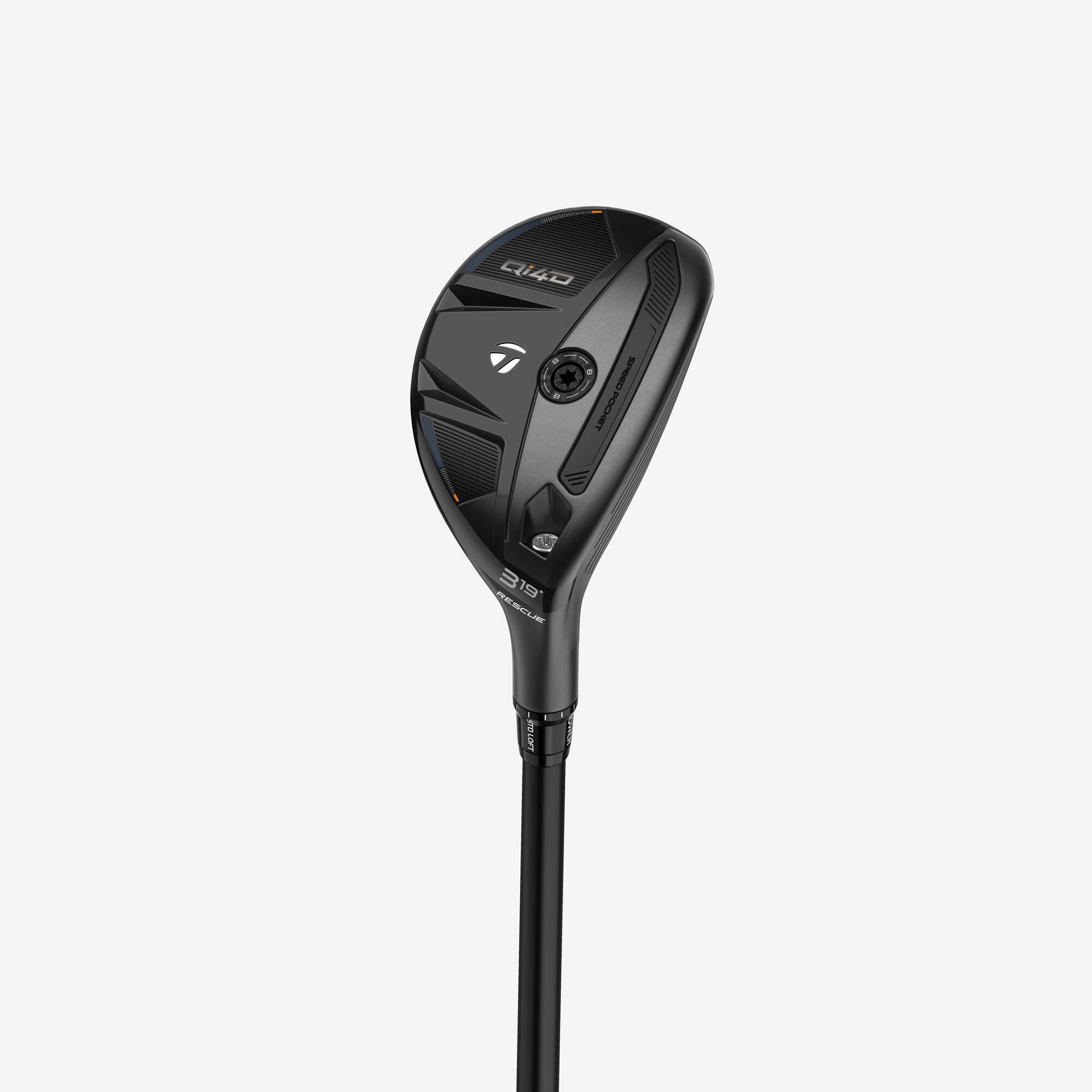 Hybrydowy kij golfowy TaylorMade Qi4D Prawa ręka, 4, 22°, Regular, tak, REAX 65 HY/IR (KBS)