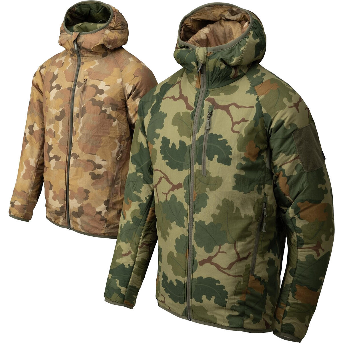 Helikon - Kurtka dwustronna Wolfhound Hoodie - Mitchell Camo Leaf / Mitchell Camo Clouds - KU-RWH-NL-1C1DA