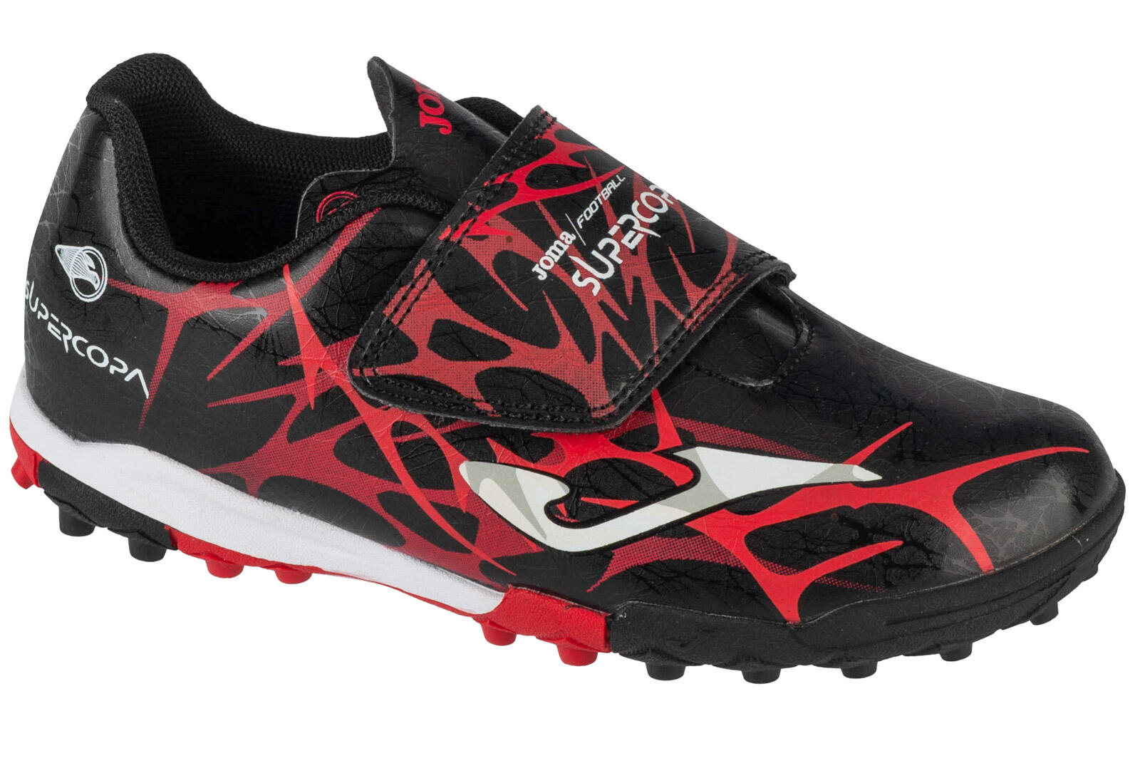 Joma Super Copa Jr 2501 TF SCJS2501TFV, dla chłopca, buty piłkarskie - turfy, Czarne