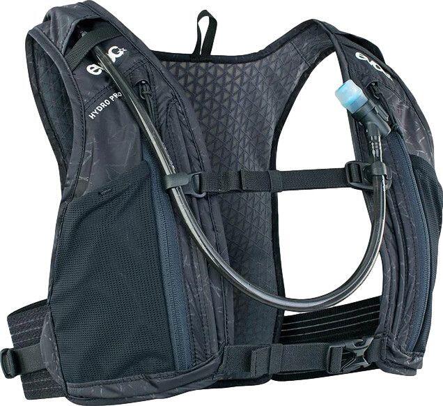EVOC Hydro Pro 3 + 1,5 l Hydration Bladder Plecak hydracyjny (dwa odżywianie, plecak turystyczny z kieszeniami na pas piersiowy), stal szary, Szary, 3 Litres
