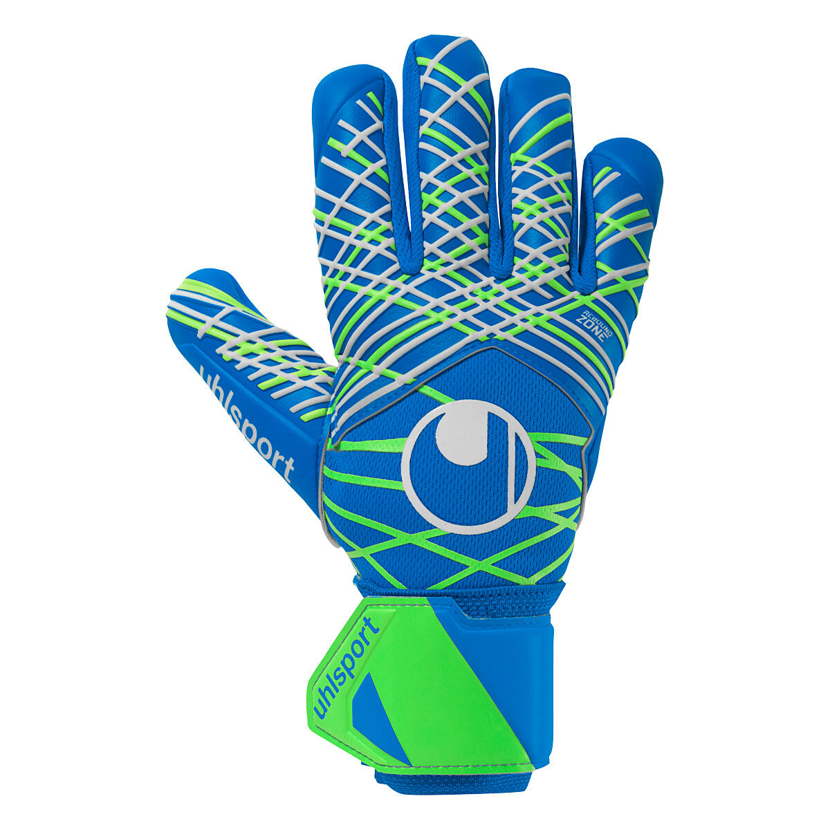 Rękawice bramkarskie uhlsport Aquagrip HN pacific blue/fluo green/w WYSYŁKA W 24H 30 DNI NA ZWROT