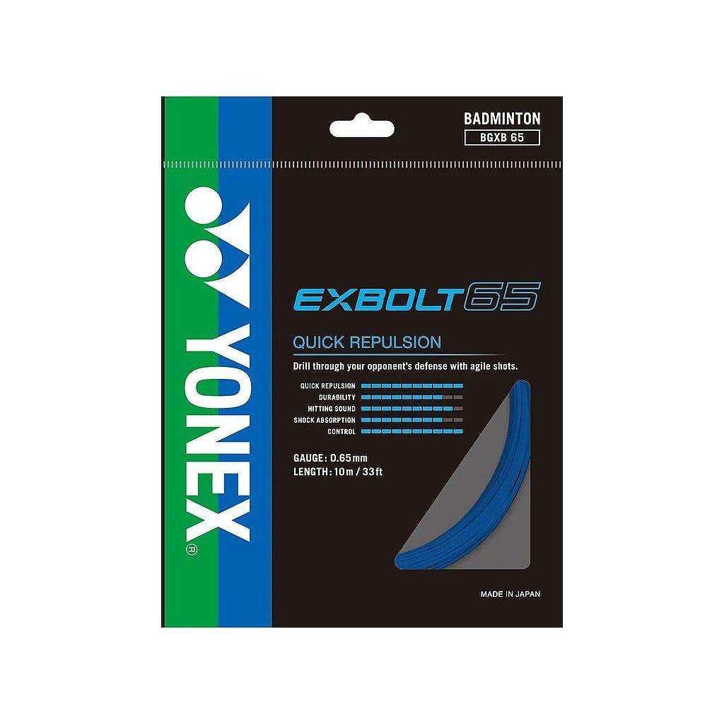 Naciąg rakiety do badmintona Yonex  Exbolt 65 Black (10 m)