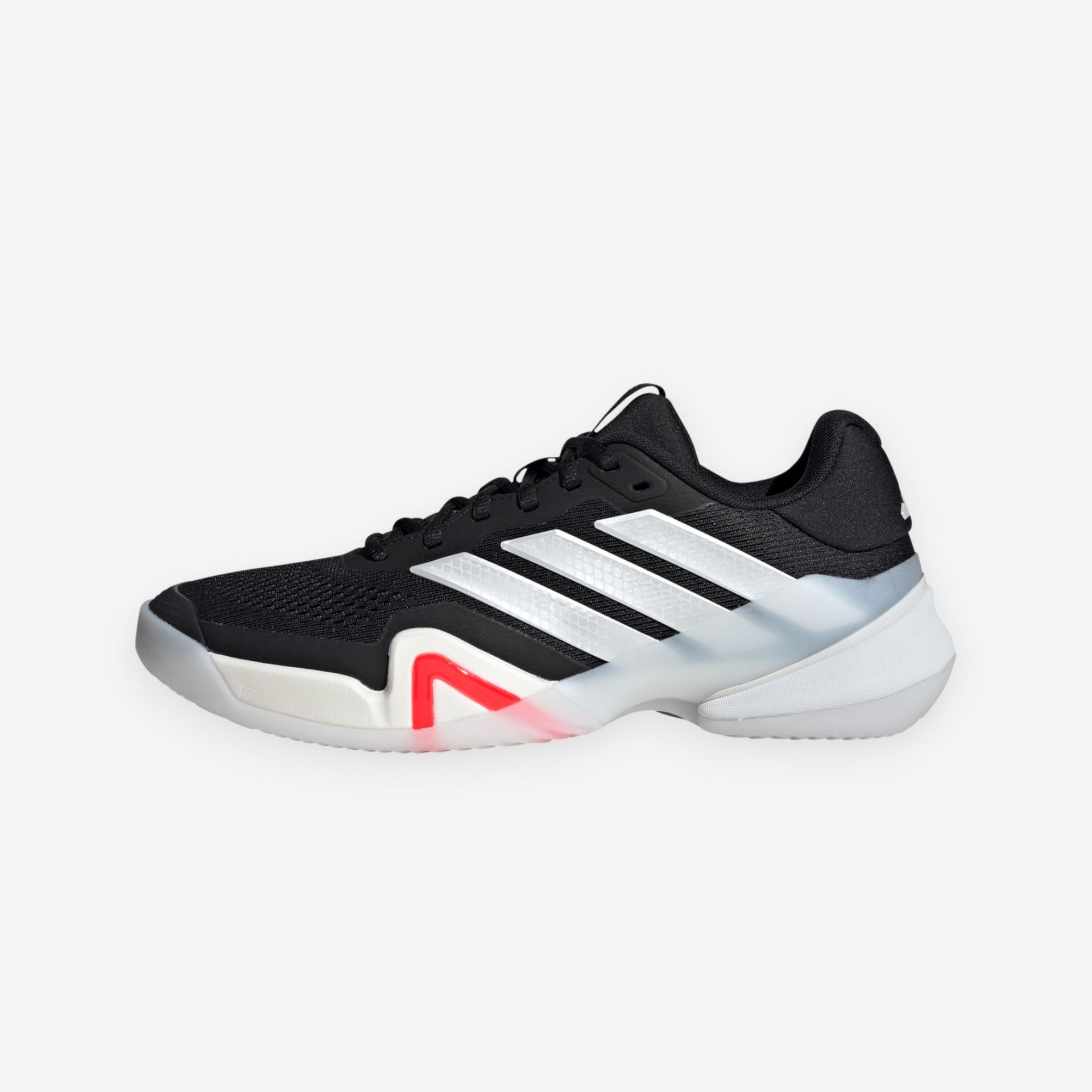 Męskie buty tenisowe adidas Barricade 14 Clay Tennis Shoes Core Black/Zero Met./Lucid Red EUR 41 1/3