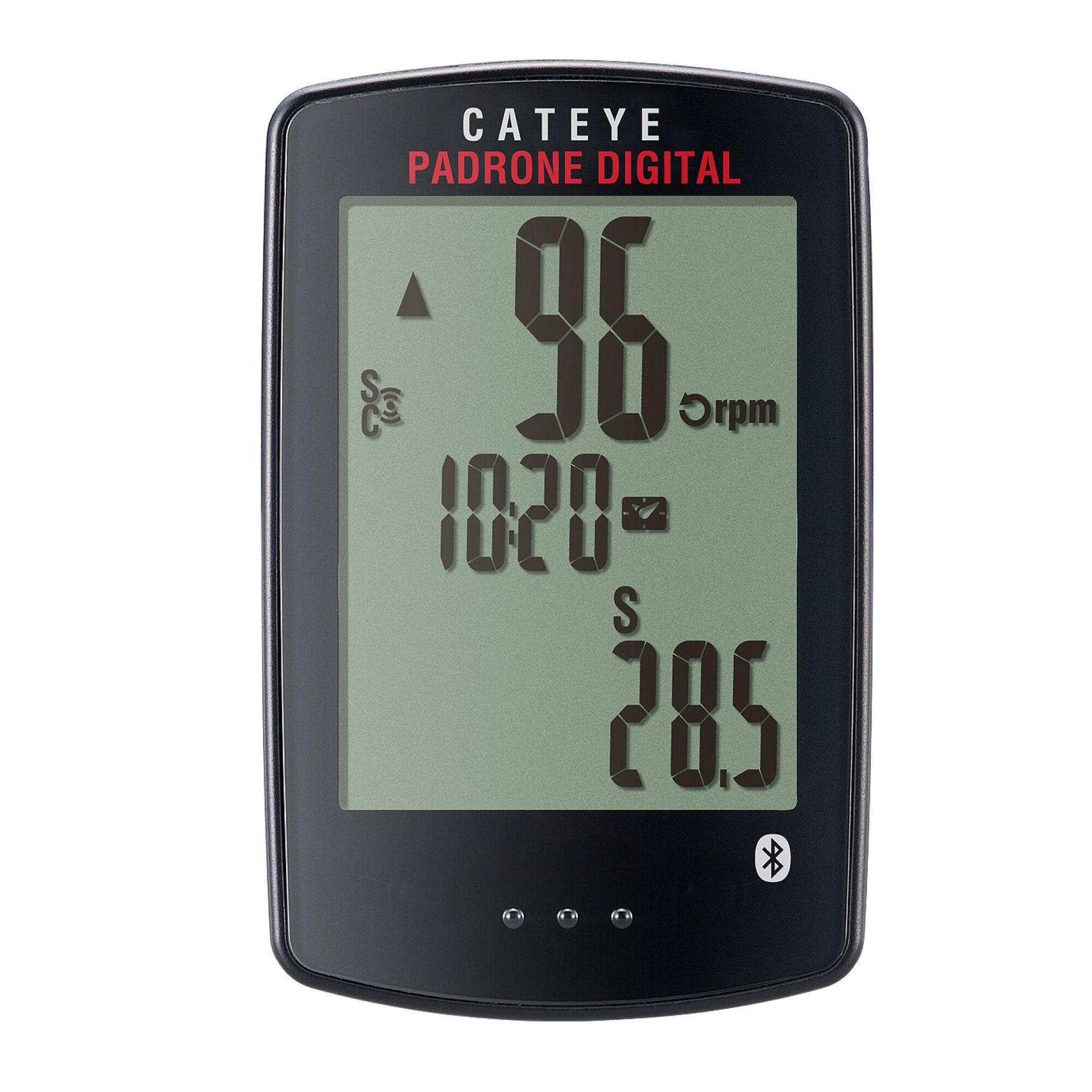 Cateye, Licznik rowerowy, Padrone Digital CC-PA400B, czarny
