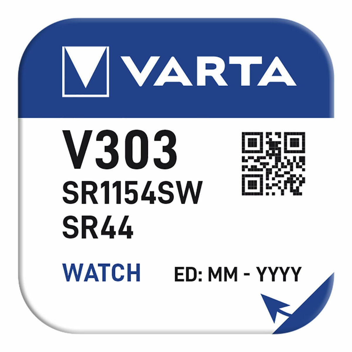 Varta Bateria guzikowa V 303, srebrowo-tlenkowa, 1,55 V, 160 mAh VAR887