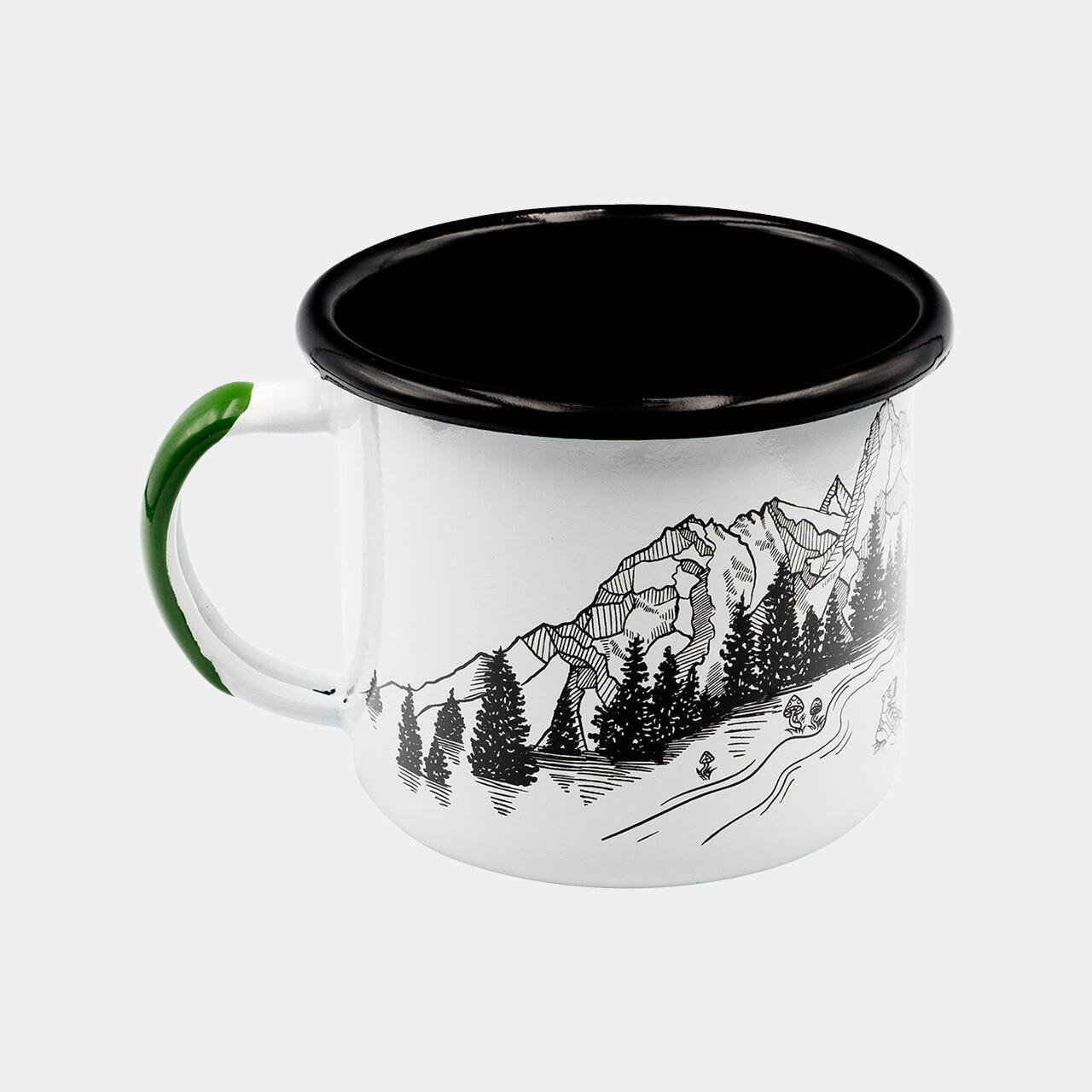 Kubek emaliowany Alpinus 350ml Niedźwiedź