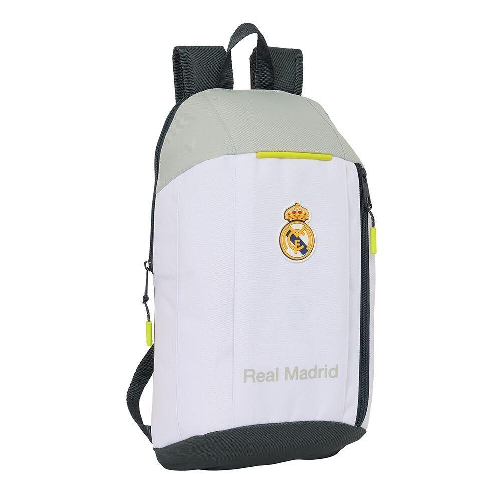 Safta Real Madrid EQUIPACIÓN 25/26 Mini plecak do codziennego użytku, idealny dla dzieci w różnym wieku, wygodny i wszechstronny, jakość i wytrzymałość, 22 x 10 x 39 cm, biały, M, biały, M, Casual