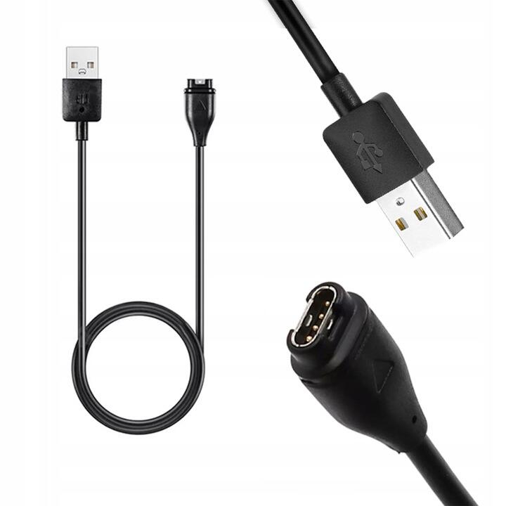 Ładowarka magnetyczna do Smartwatch Garmin z USB-A - czarna HURTEL