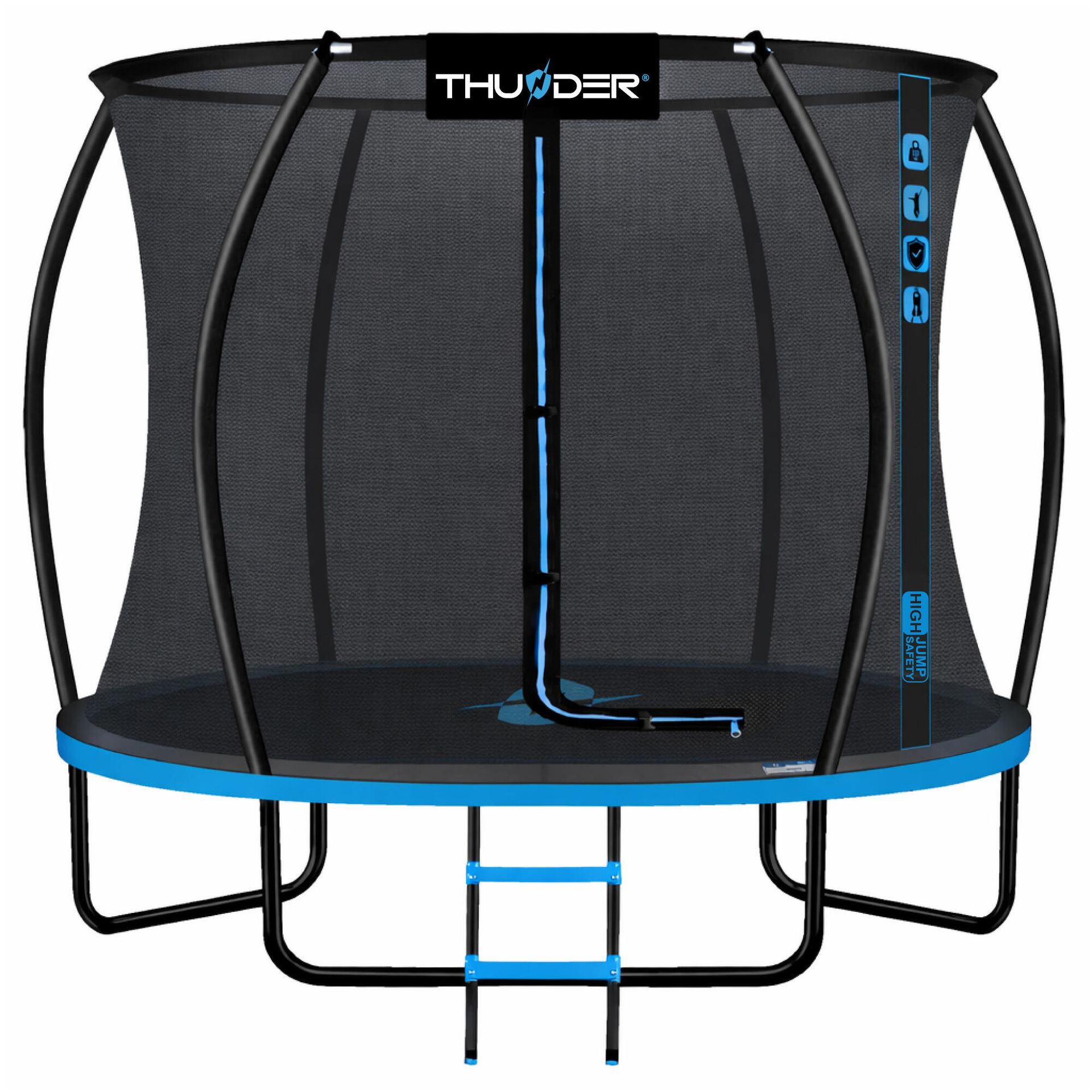 Trampolina Ogrodowa 10ft 305CM do skakania bezpieczna dla dzieci Thunder