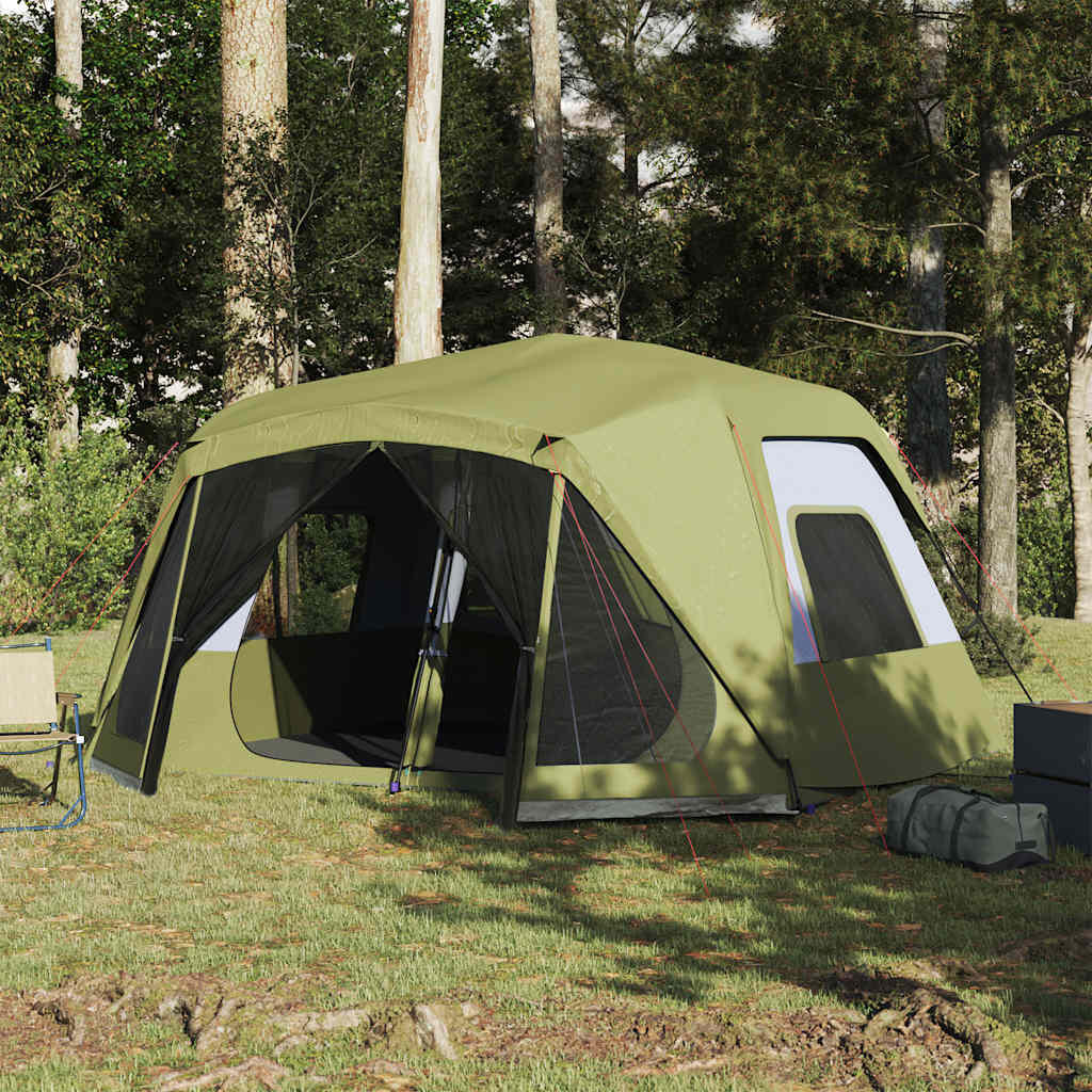 vidaXL Namiot kempingowy, 10-os., niebieski, 443x437x229 cm