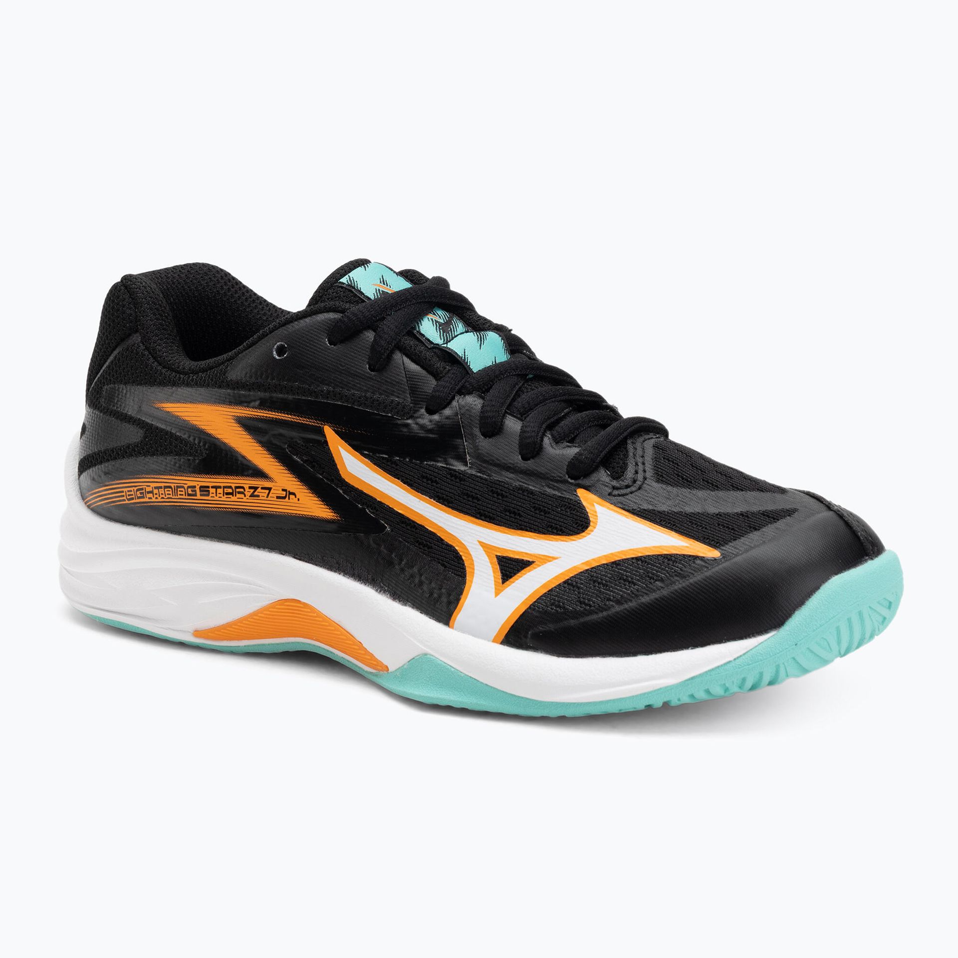 Buty do siatkówki dziecięce Mizuno Lightning Star Z7 black/tangelo/ice green WYSYŁKA W 24H 30 DNI NA ZWROT