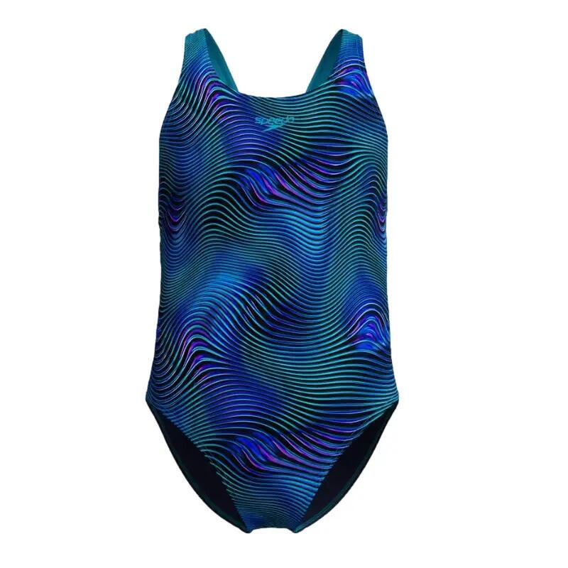 Dziewczęcy jednoczęściowy kostium kąpielowy Speedo Print Leaderb