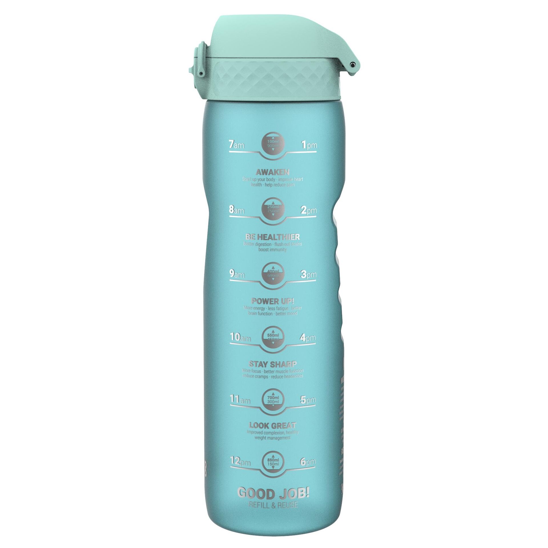 Butelka ION8 BPA Free I8RF1000PBPMOT Gradient Blue/Pink Motivator