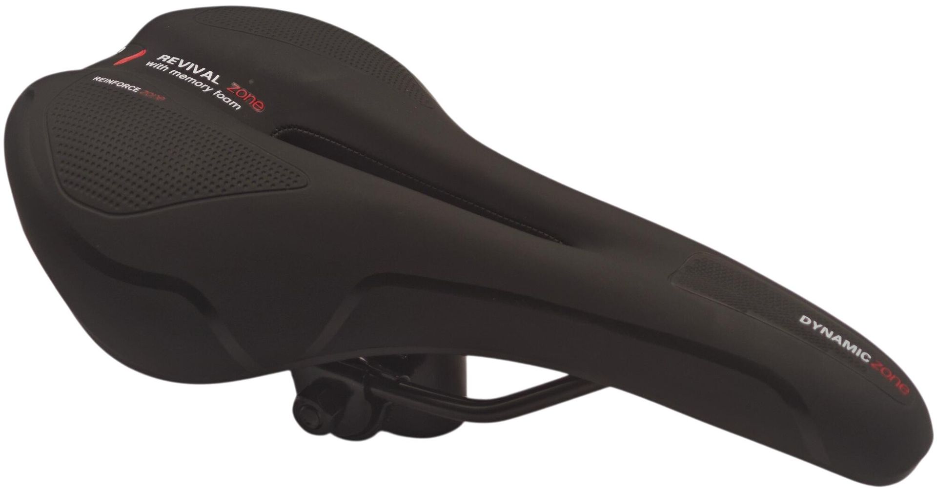 Siodełko rowerowe FUZLU Memory Foam komfortowe czarne