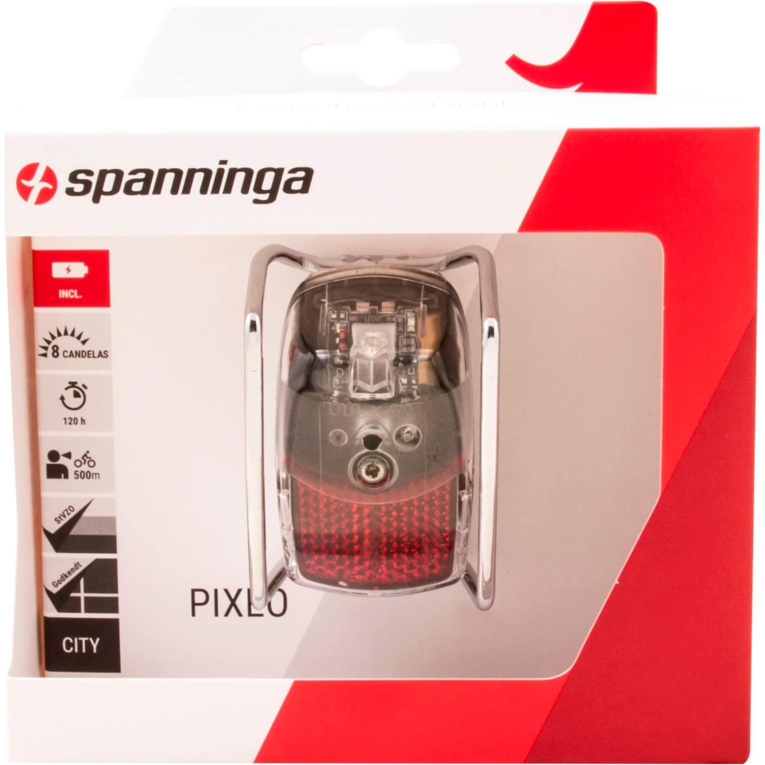Lampa Tylna Pixeo Xb Błotnik Na Akumulator Chrom