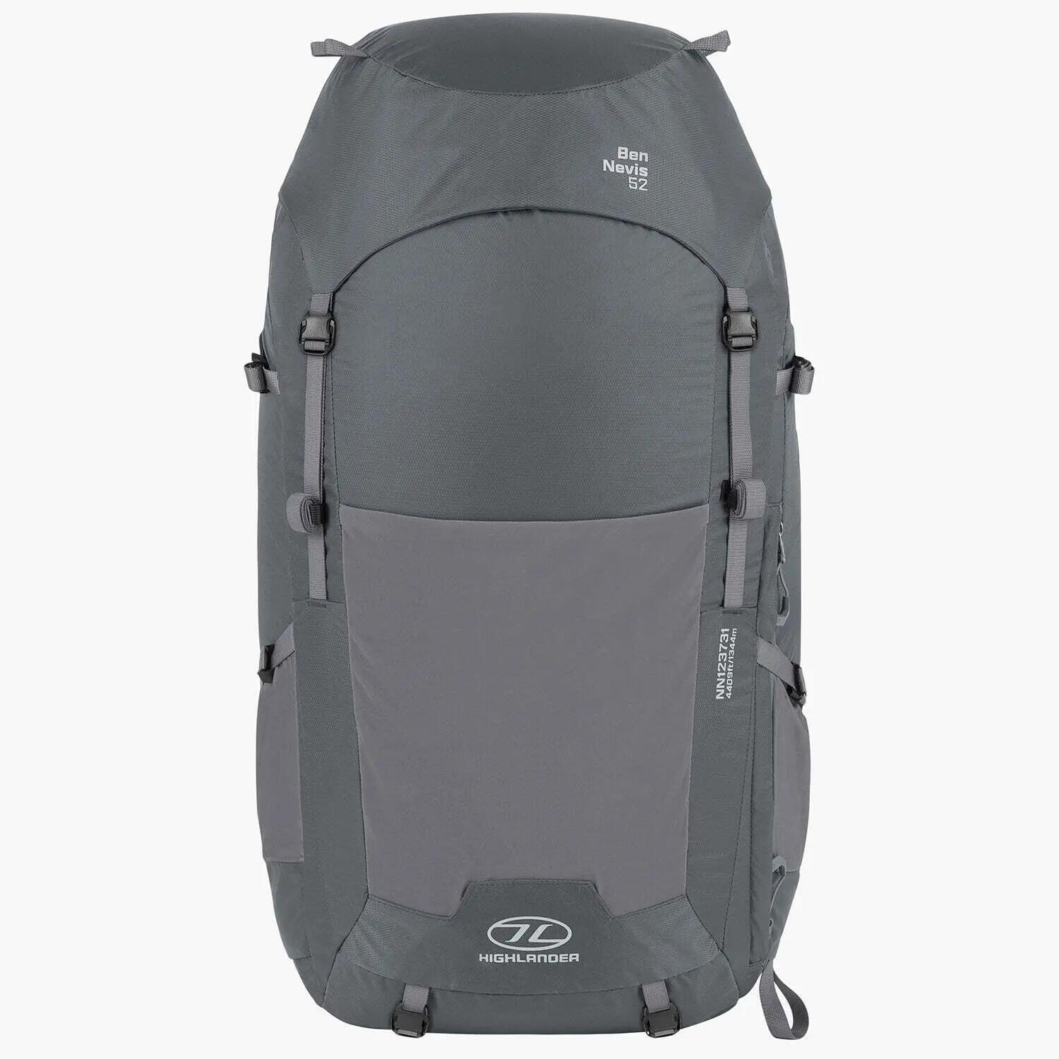 Plecak turystyczny trekkingowy Highlander Outdoor Ben Nevis 65 l Szary
