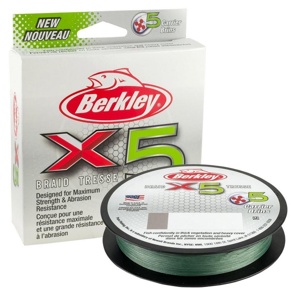 Berkley Plecionka X5 Braid Low-Vis Green 0,17mm
