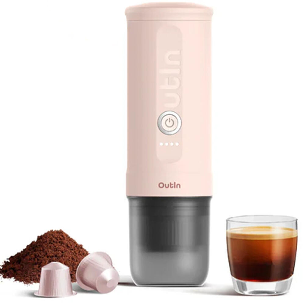 OUTIN Nano Espresso Maker ROSE QUARTZ
