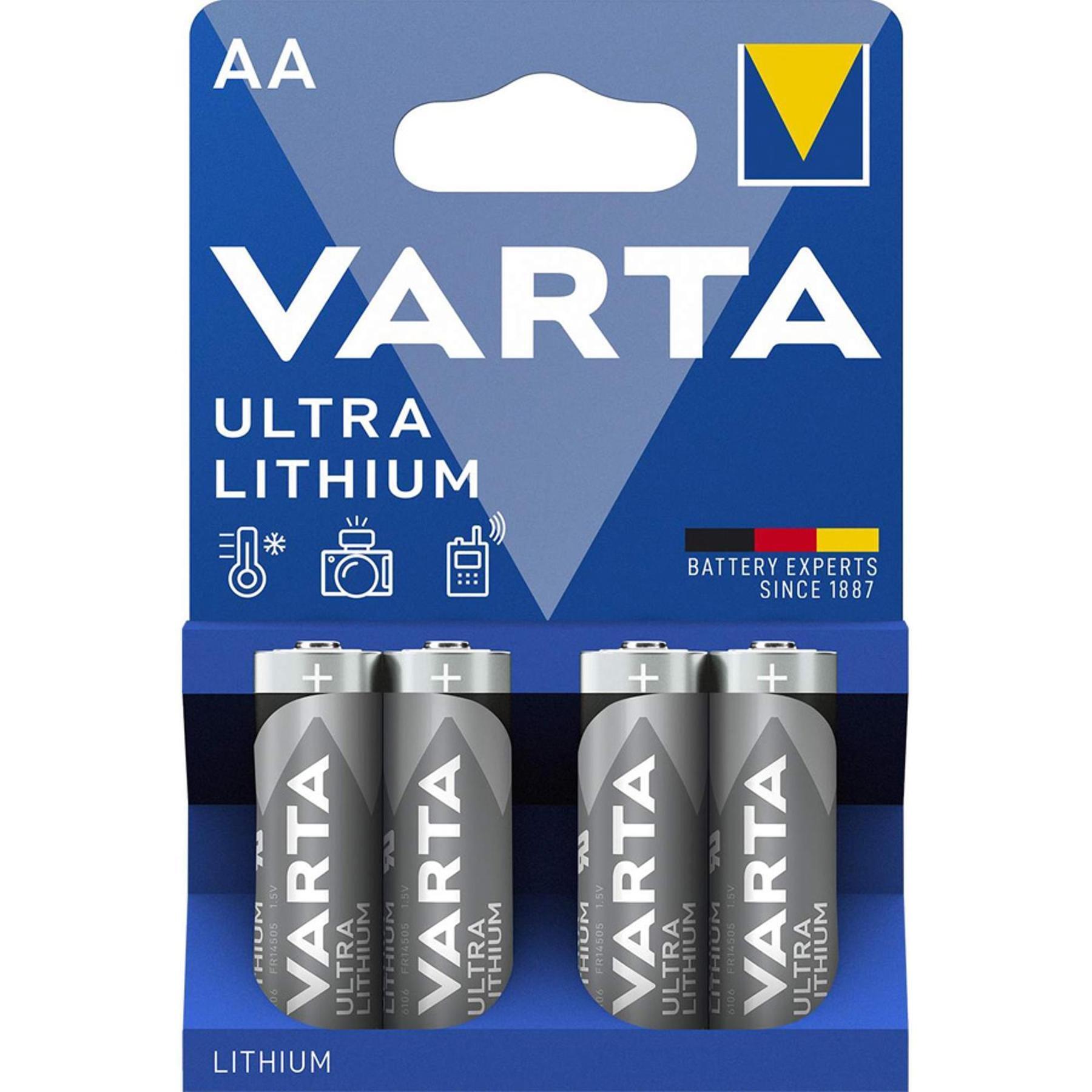 Varta Baterie litowe R6 AA 4szt professional BAVA 6106 (6106301402)