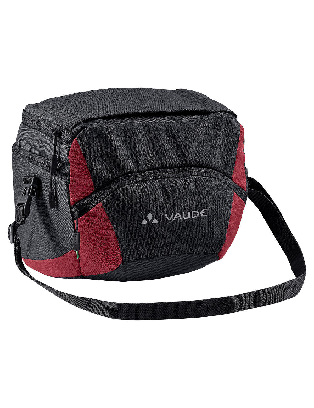 Vaude OnTour Box L Bag Klickfix ready, black/carmine 2021 Torby na kierownicę 153270130