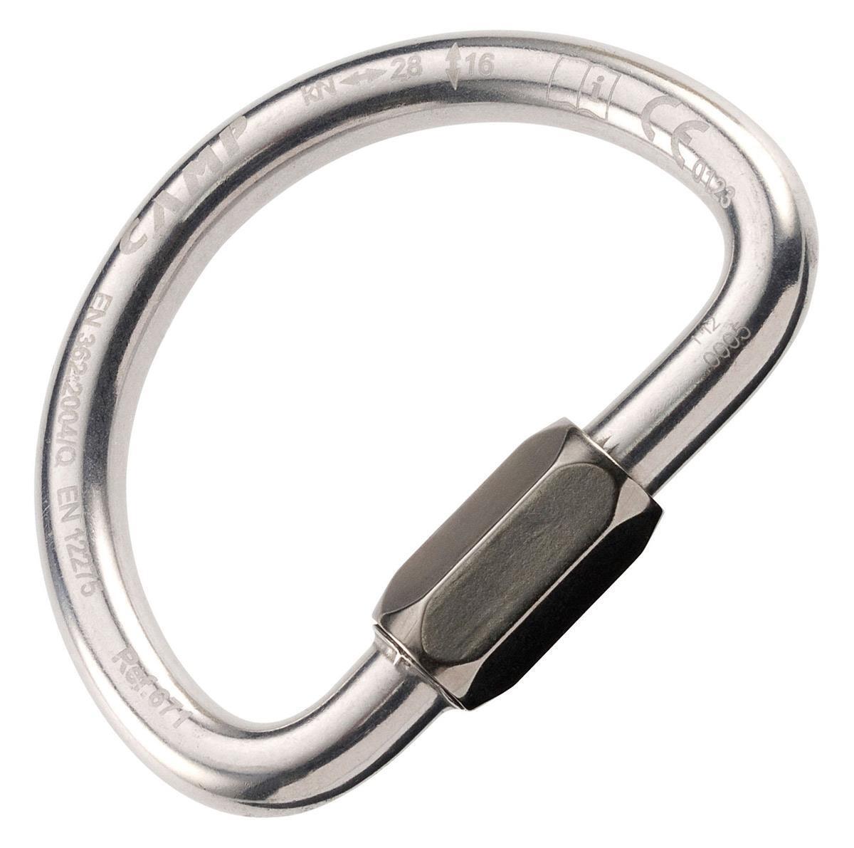Karabinek aluminiowy CAMP D-kształtny QUICK LINK D Shape 12 mm