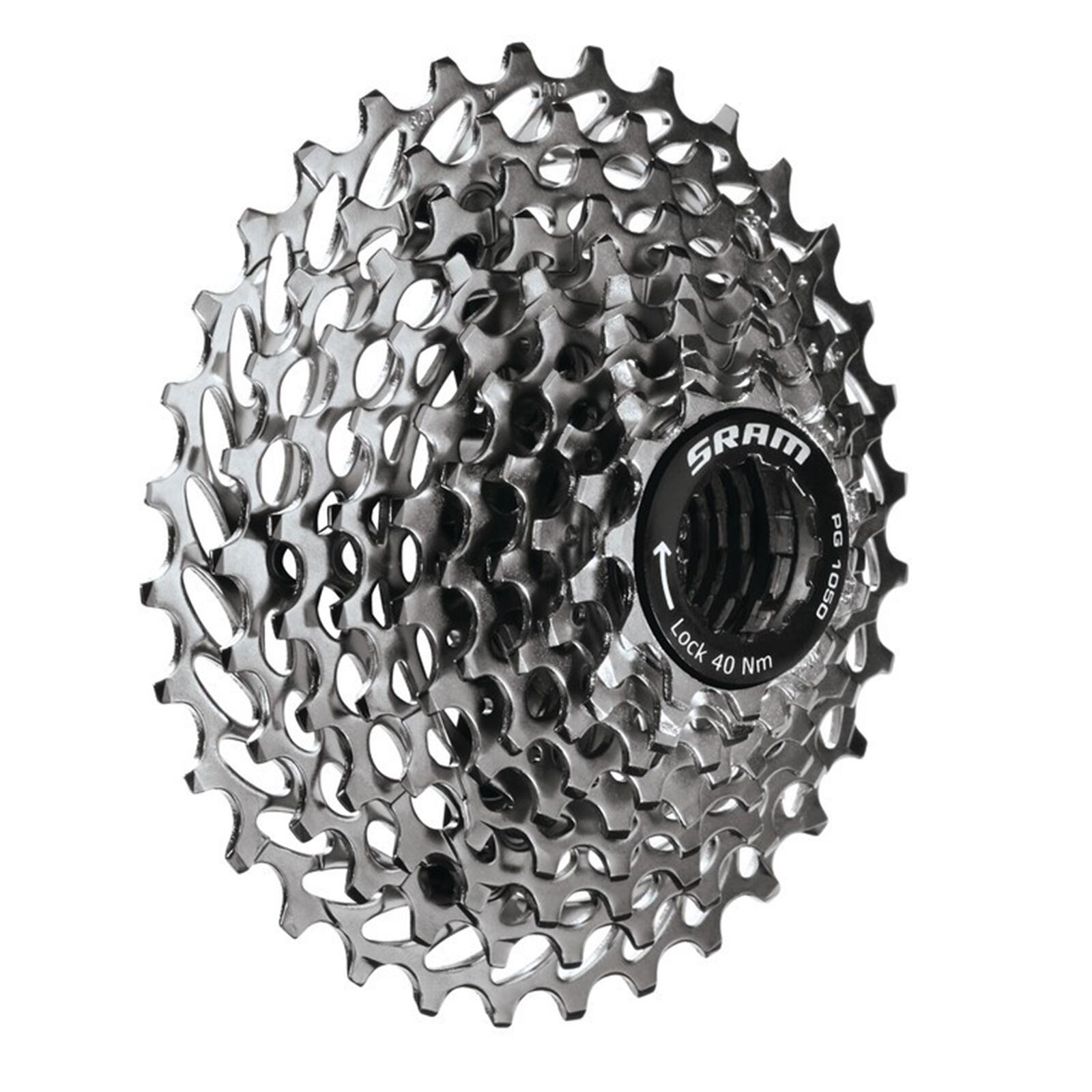 Sram PG-1050 PowerGlide Kaseta rowerowa 10-biegowe, silver 12-26T 2021 Kasety 2133022908