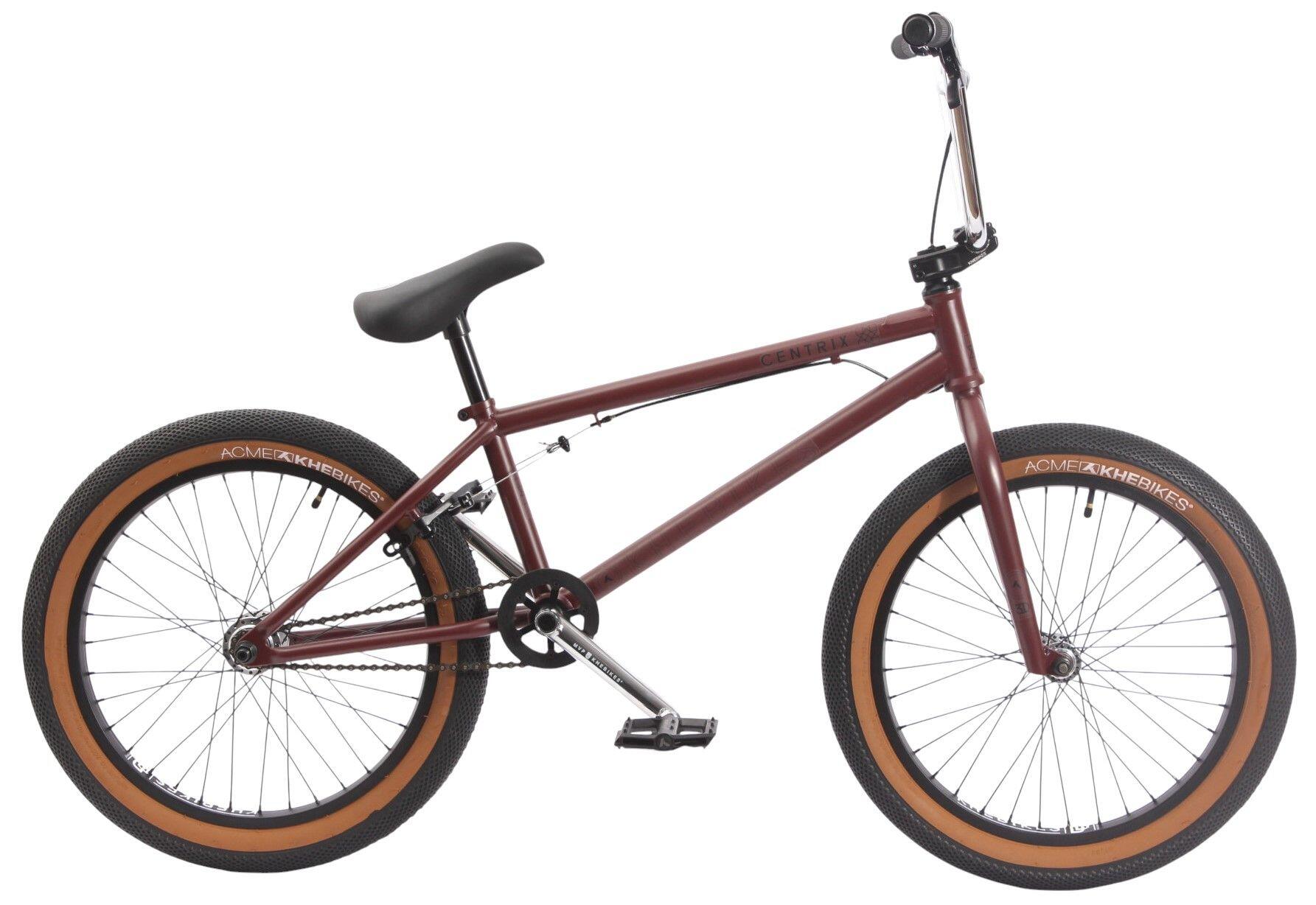 Rower BMX dla dorosłych CENTRIX FC czerwono-brązowy 20 cali 10,9 kg