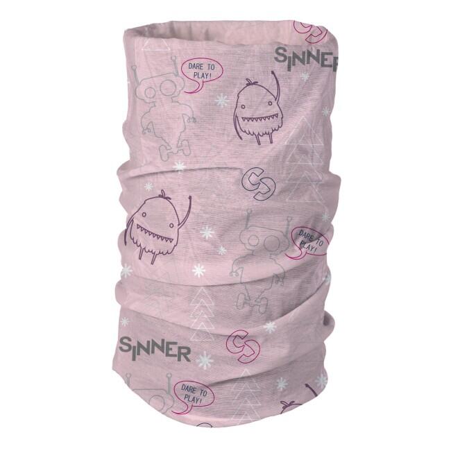Bandana SINNER Robots, różowa, unisex