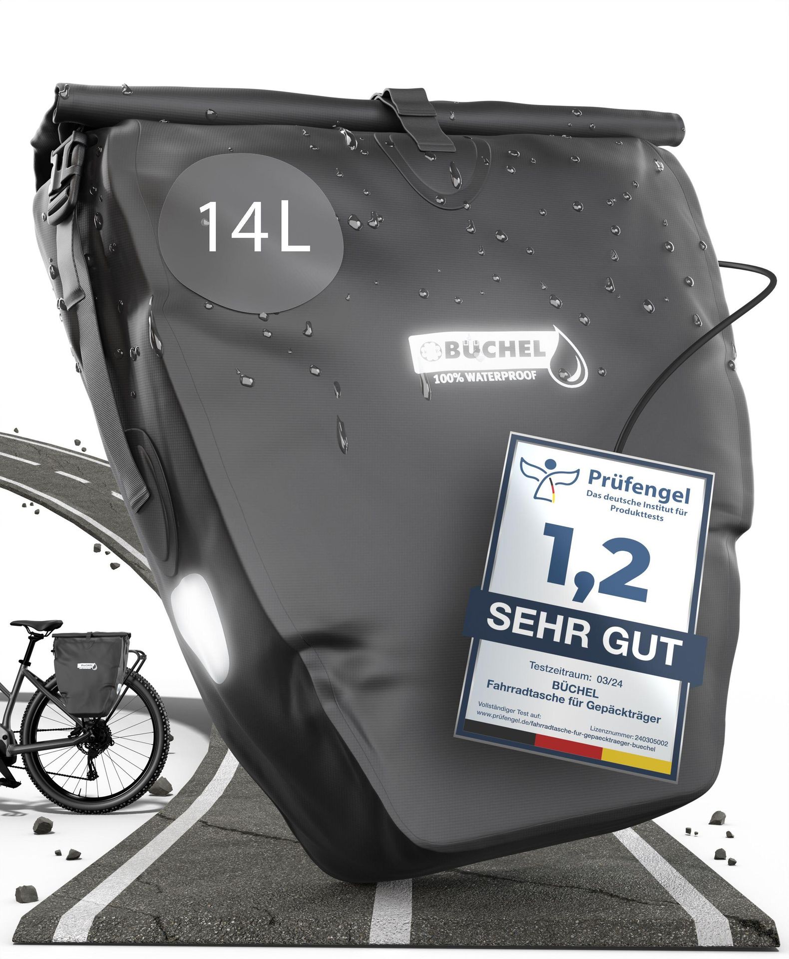Sakwa rowerowa BÜCHEL 81518001