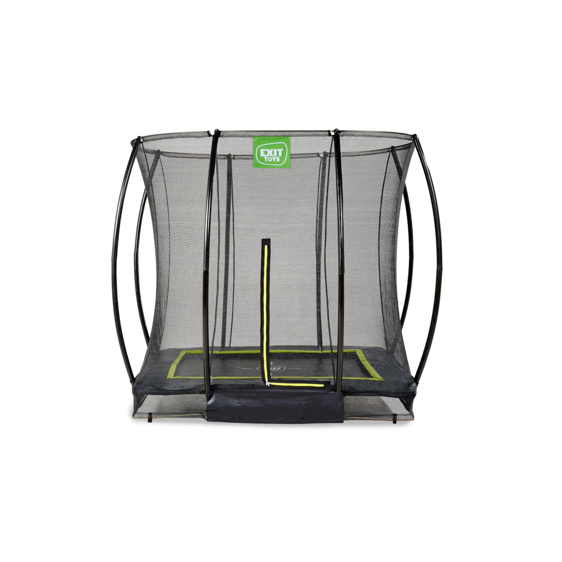 Exit Trampolina naziemna Silhouette 153x214cm z siatką zabezpieczającą czarna