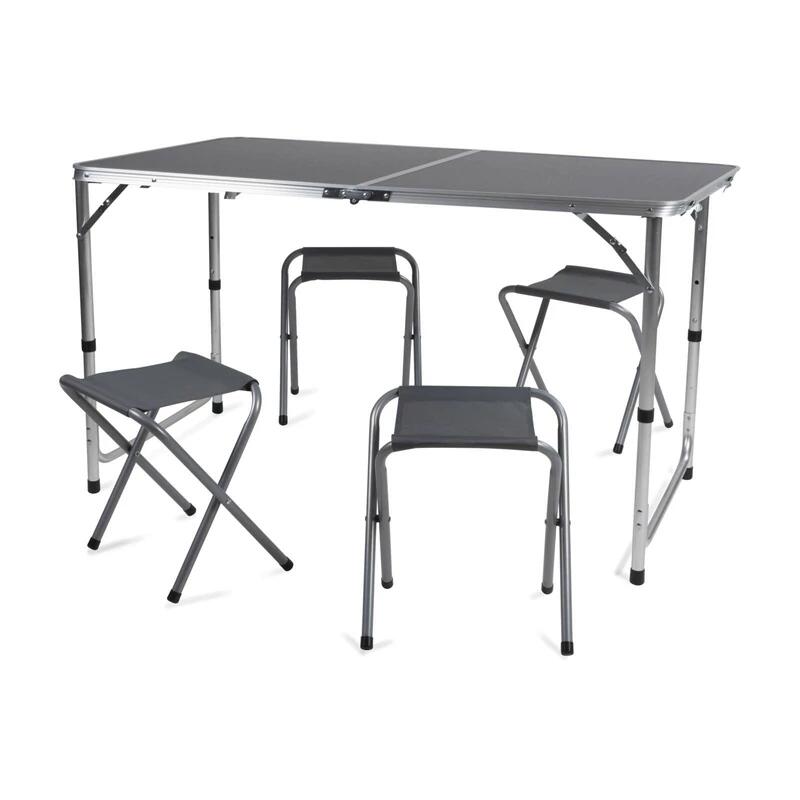 Stół stolik turystyczny składany + 4 krzesła CAMP ACTIVE 120x60