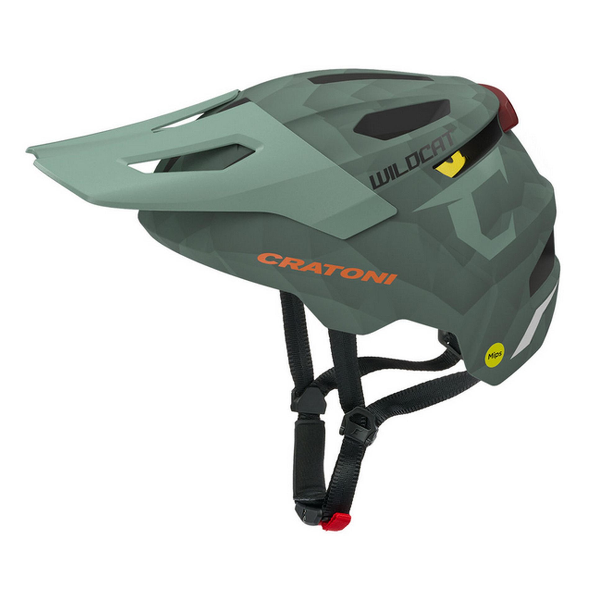 Kask dziecięcy/młodzieżowy „WildCat MIPS”, zielony szałwiowy