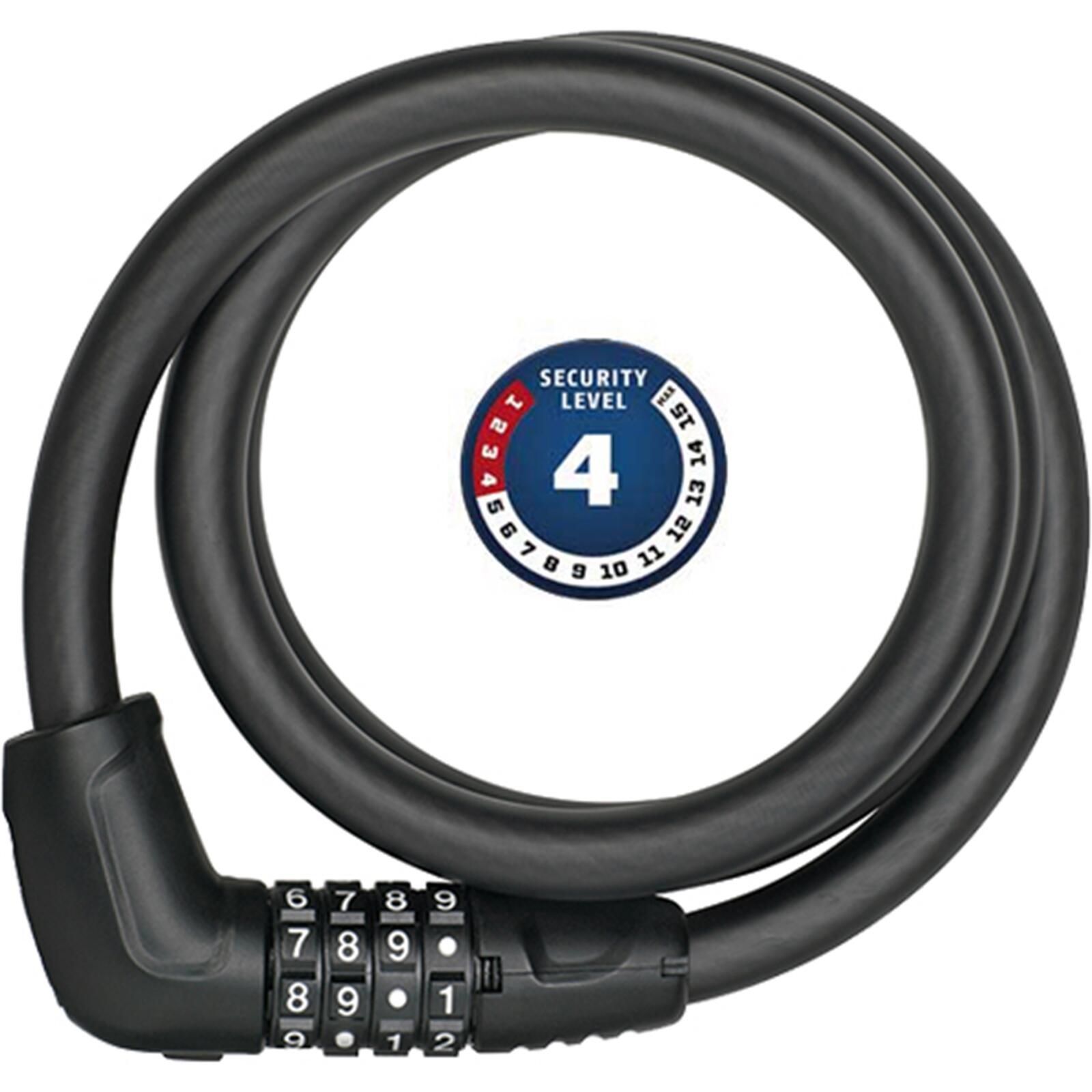Zapięcie rowerowe ABUS Tresor 6412C/120 Linka Czarny
