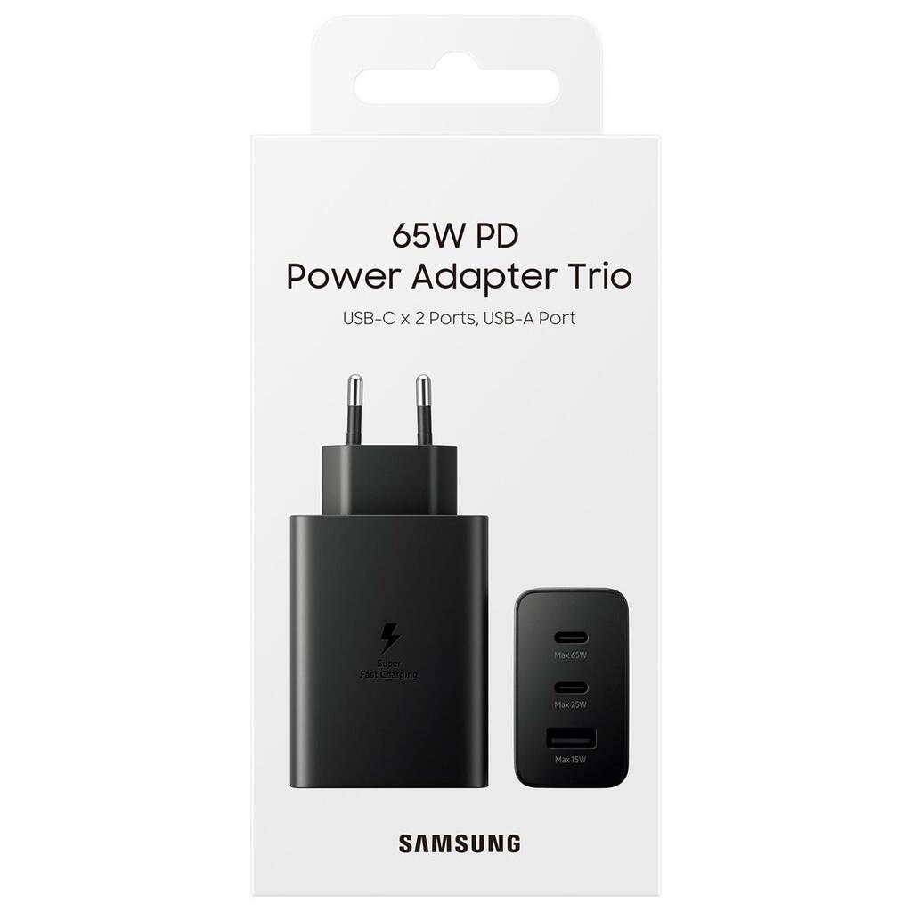 Samsung 65W Power Adapter Trio - Black EP-T6530NBEGEU