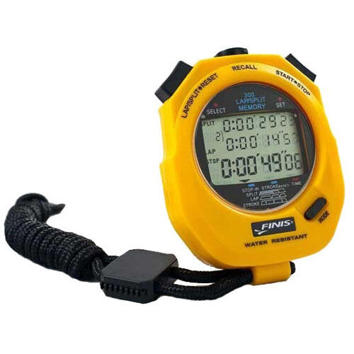 Finis Uni stop Watch 3 X 300 m, Yellow, 1.30.040 1.30.040