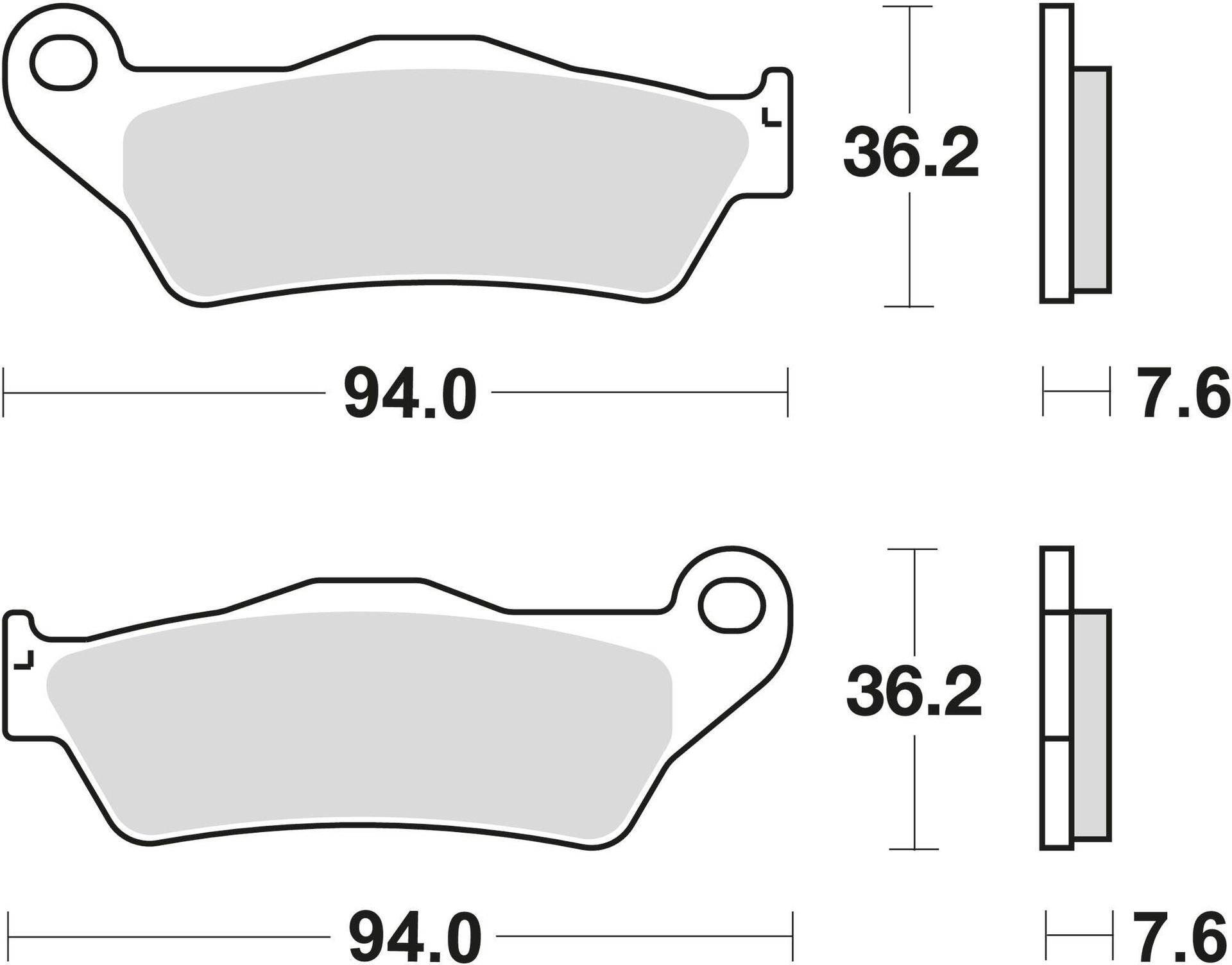 TRW Automotive Aftermarket mcb648sv motocykl-okładzina hamulcowa MCB648SV