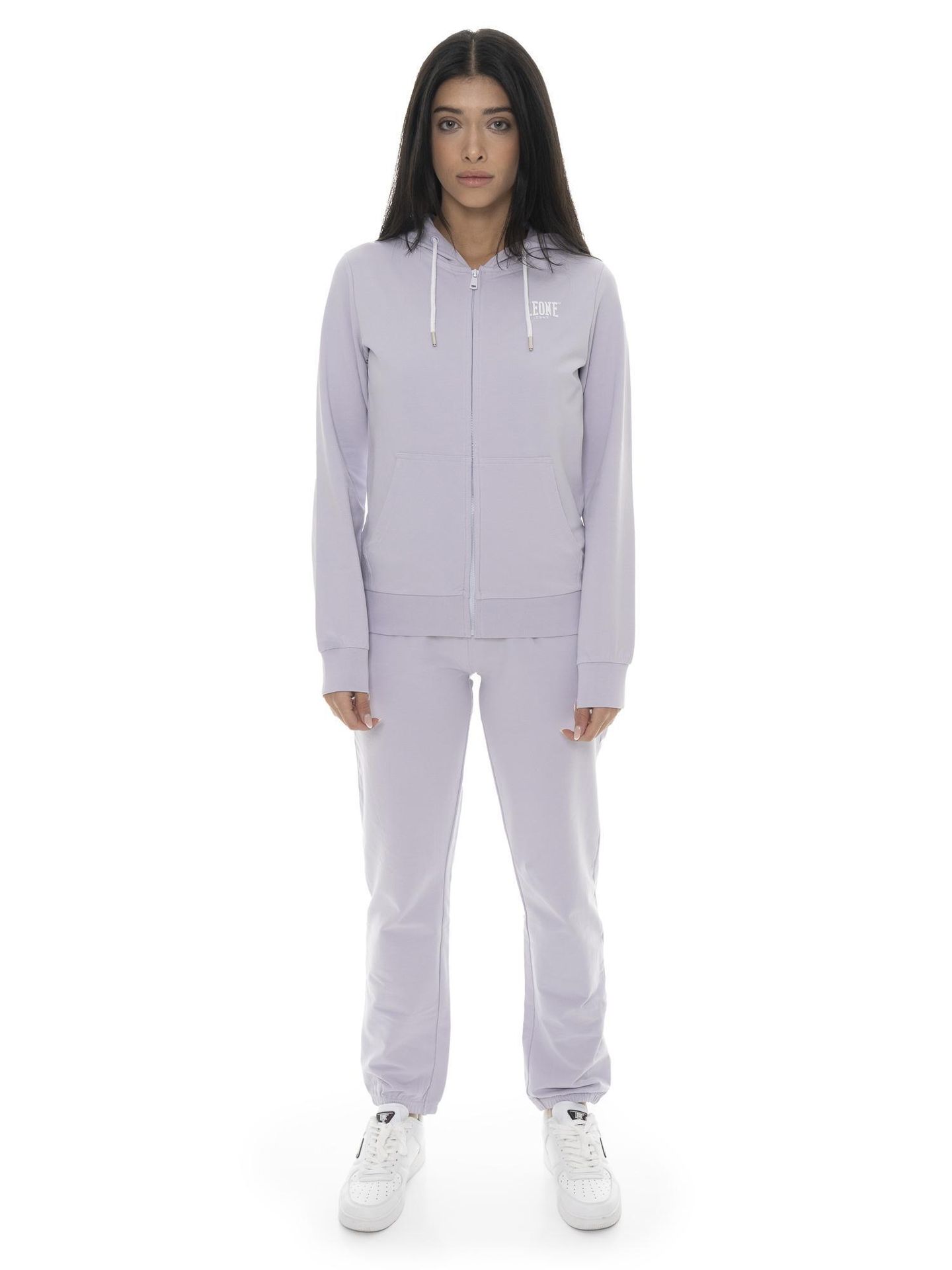Dres damski Leone 1947 Apparel Basic z kapturem i zamkiem z bawełny z polaru