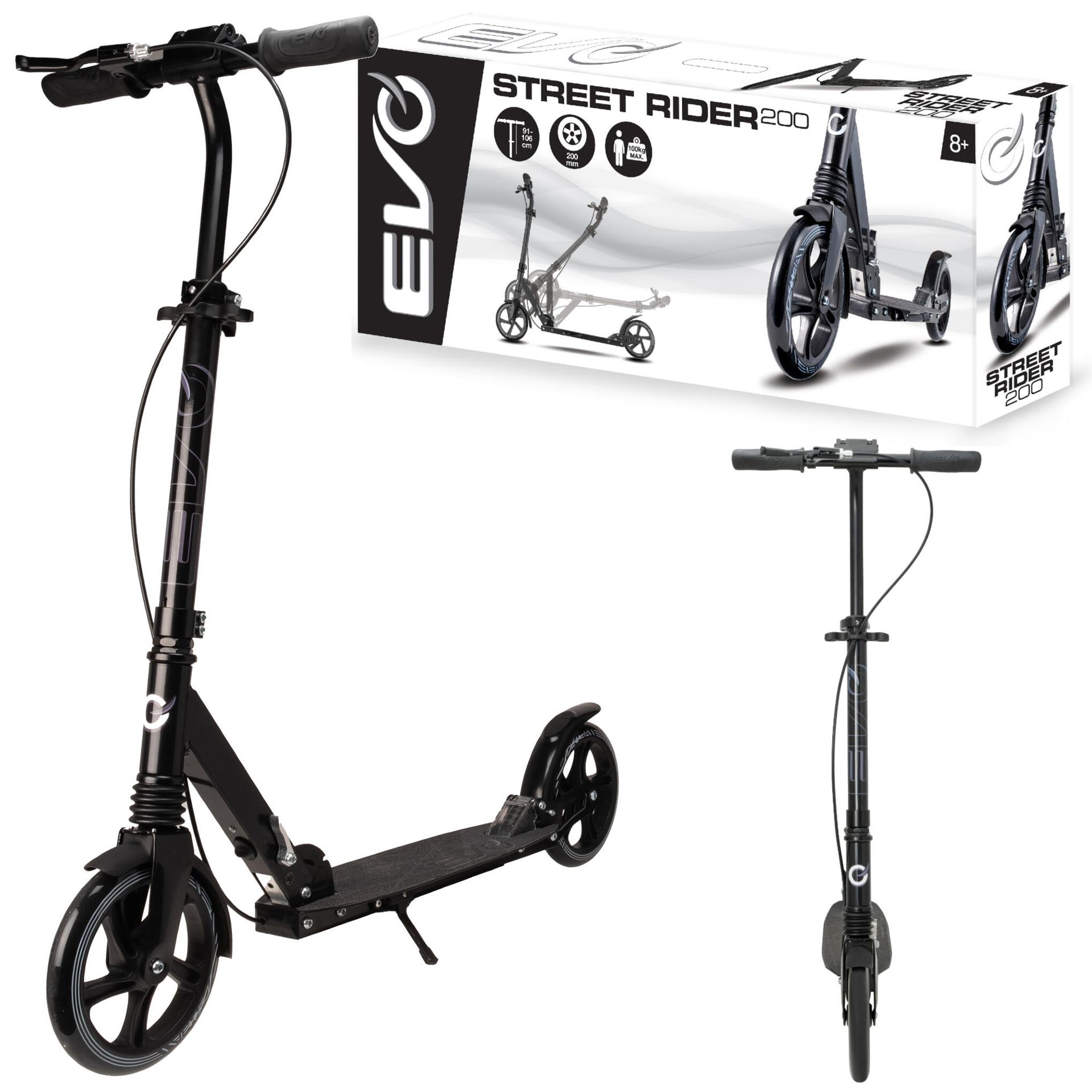 Hulajnoga EVO Street Rider 200 Czarny