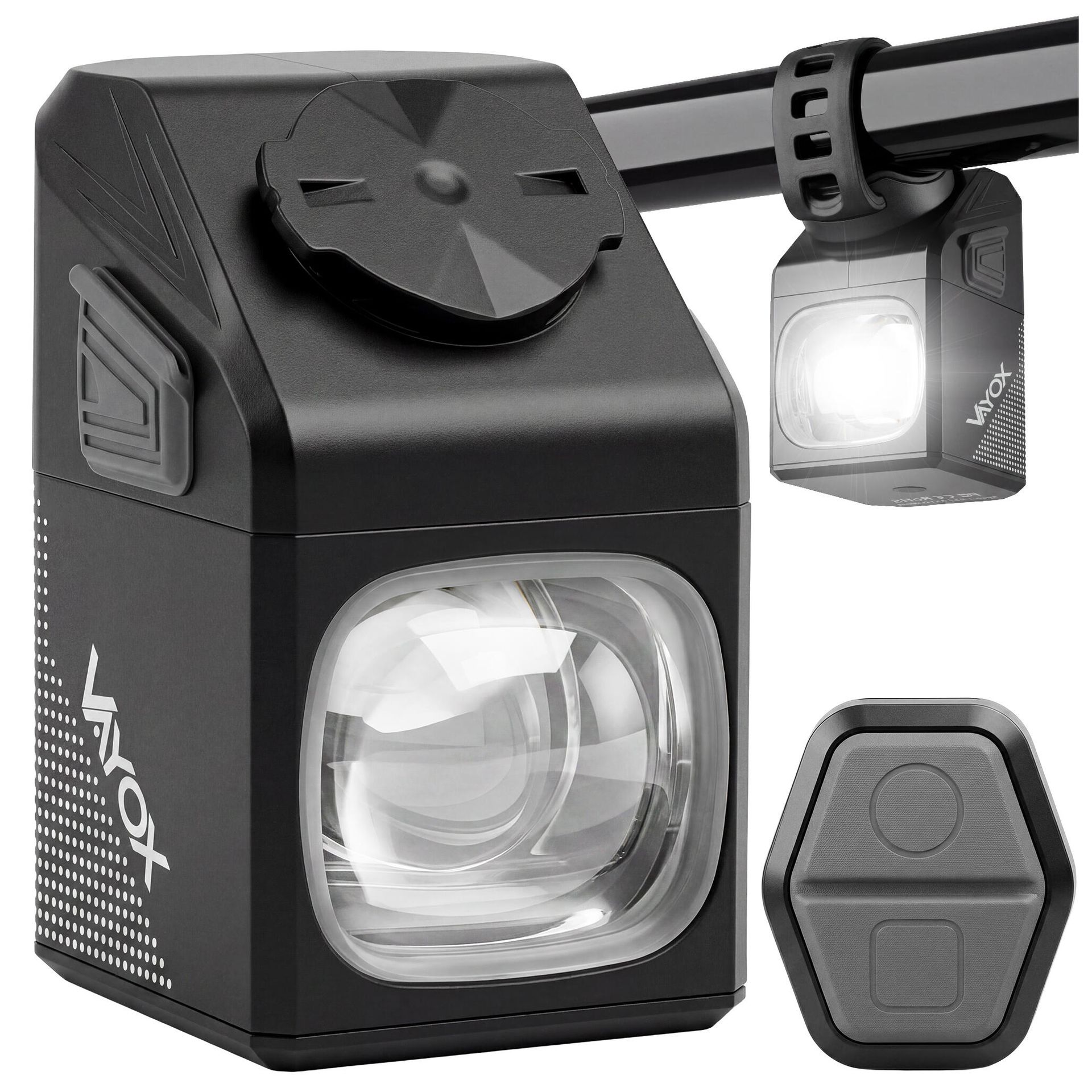 Lampka rowerowa przednia VAF1000PRO 1000lm z pilotem USB-C