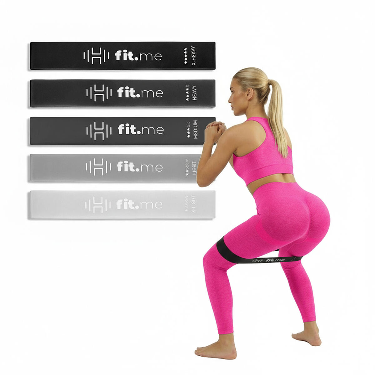 Zestaw 5 Gum Do Ćwiczeń Mini Band Fitness Crossfit 1-20 Kg Fit.Me