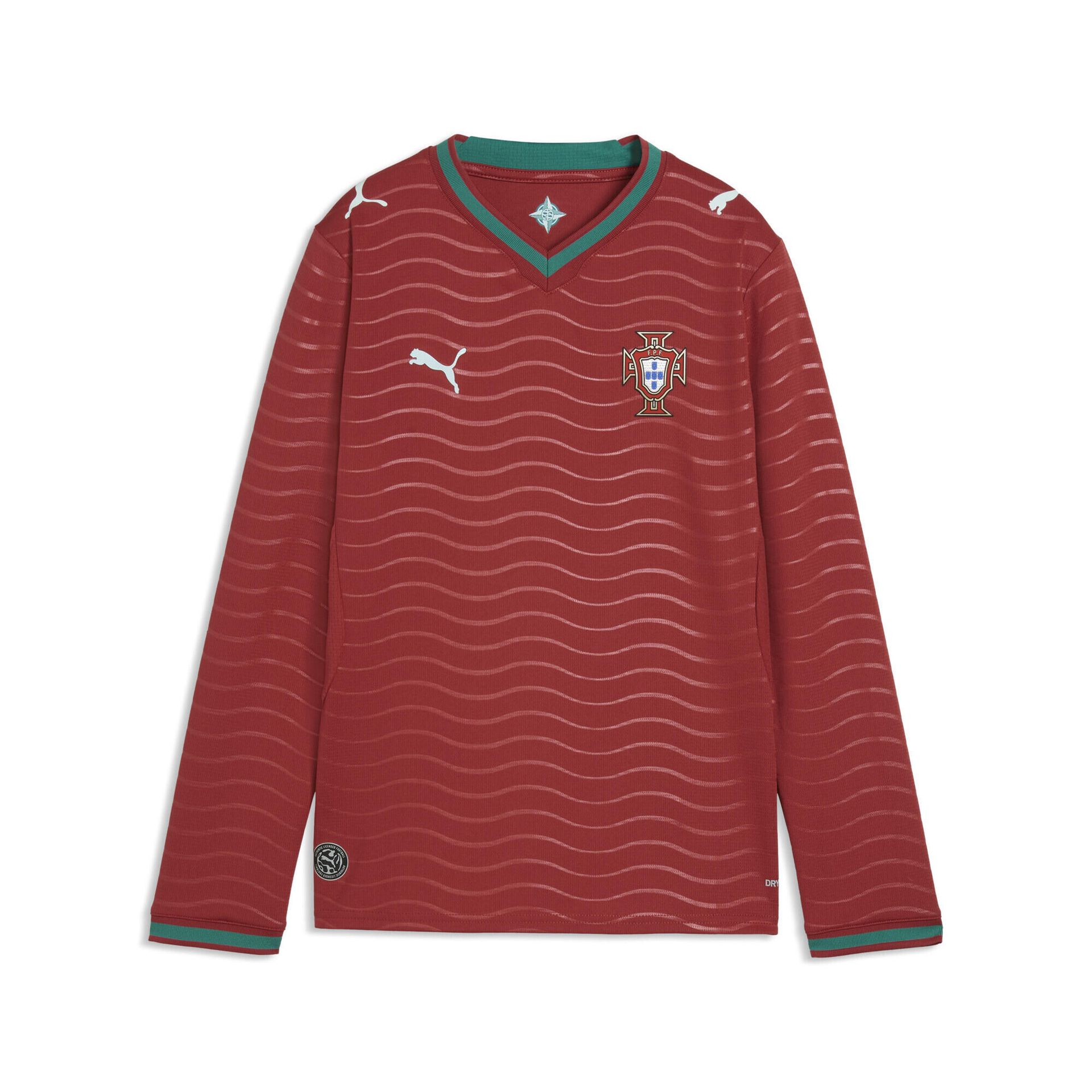 Młodzieżowa koszulka domowa z długim rękawem reprezentacji Portugalii 2026 PUMA
